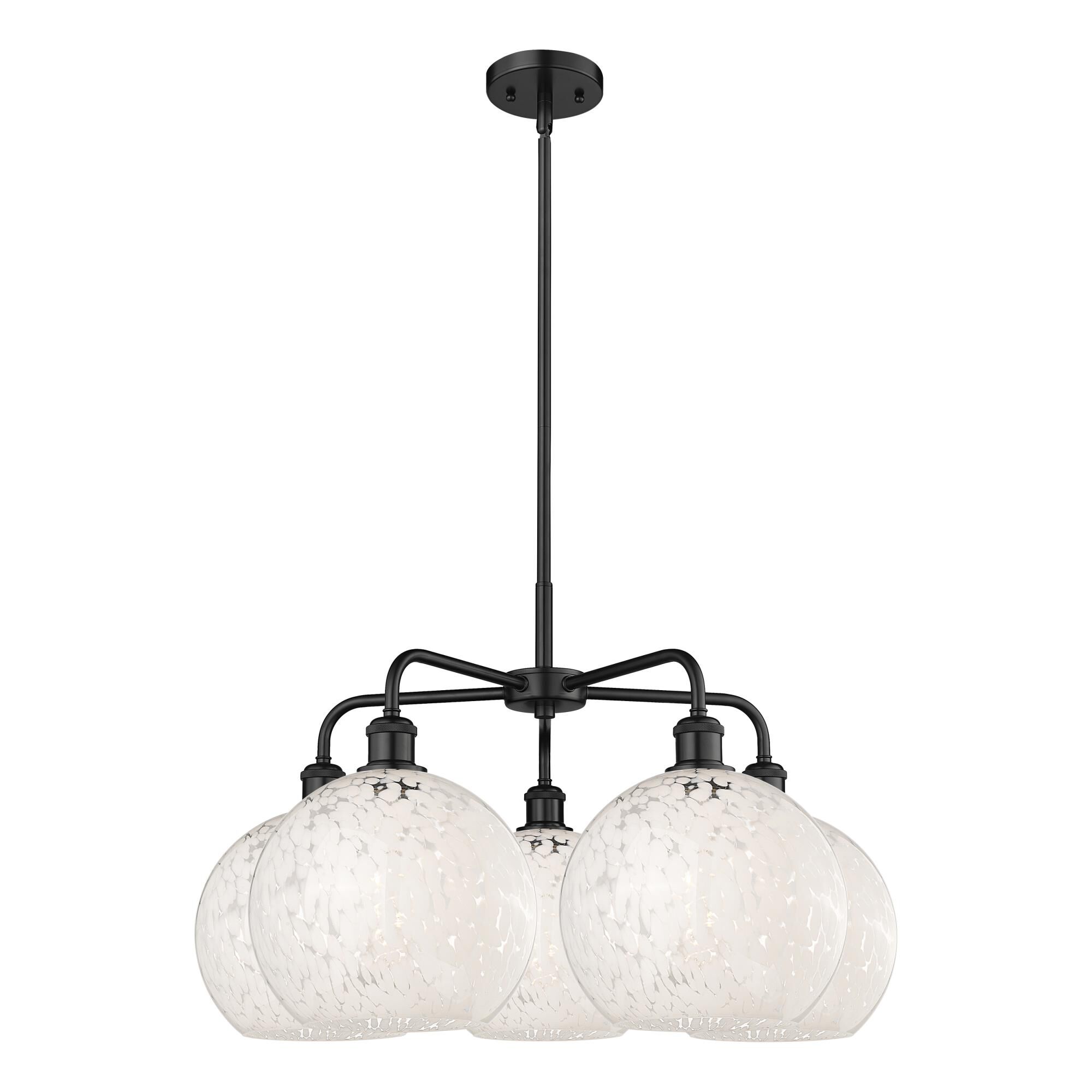 Bruno Marashlian White Mouchette 28 Inch Chandelier by Innovations Lighting