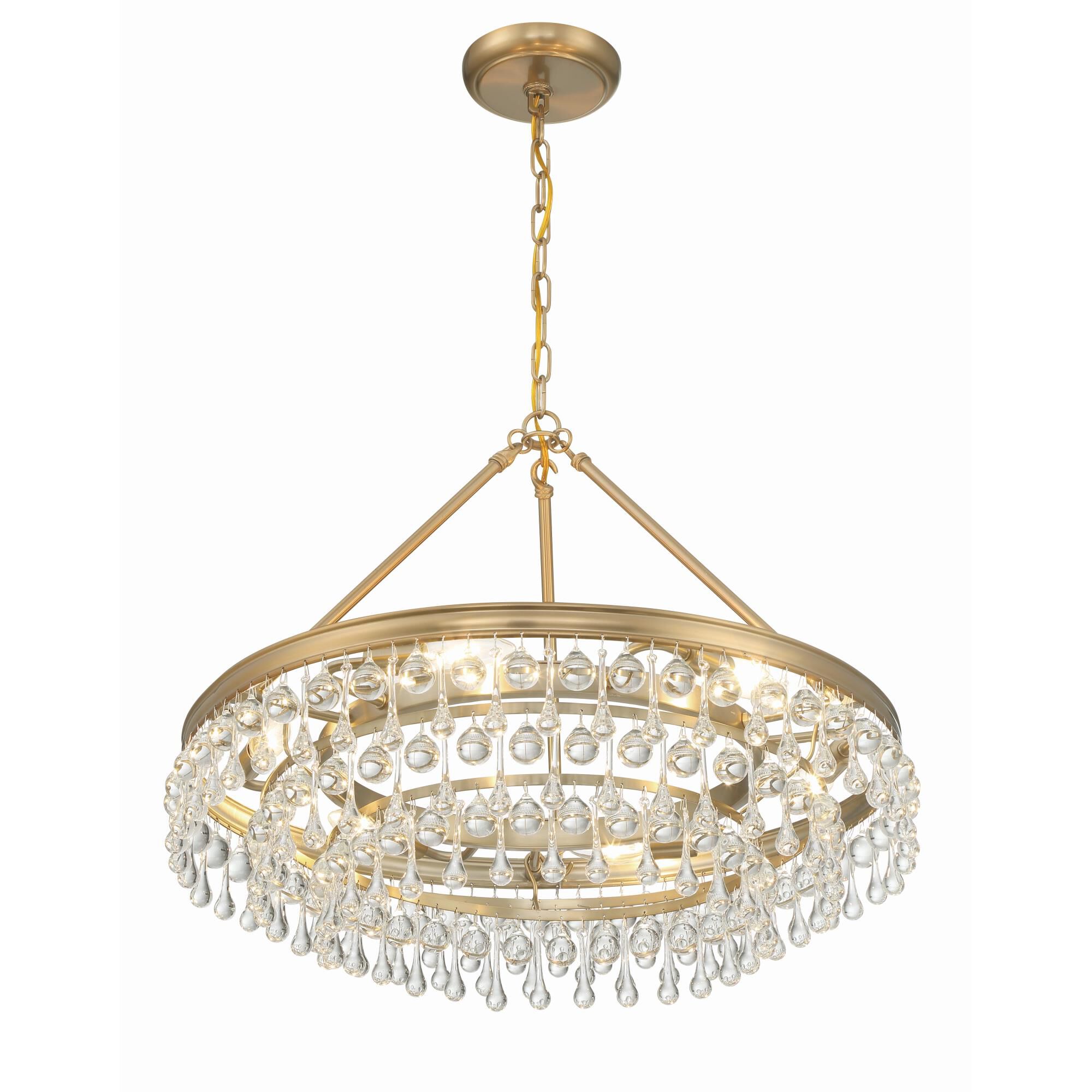 Calypso 25 Inch 6 Light Chandelier by Crystorama