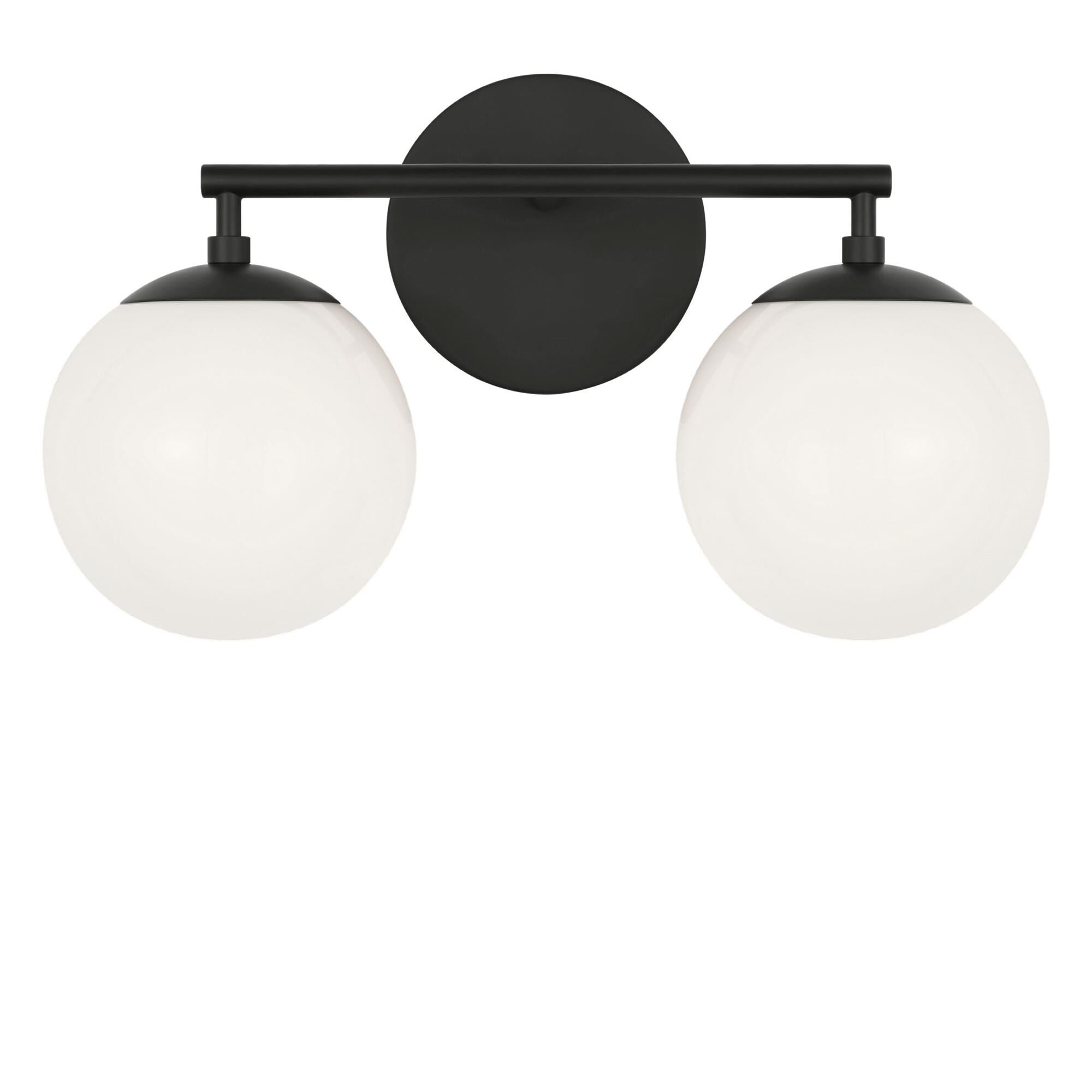 Shown in Midnight Black finish and Clear White glass