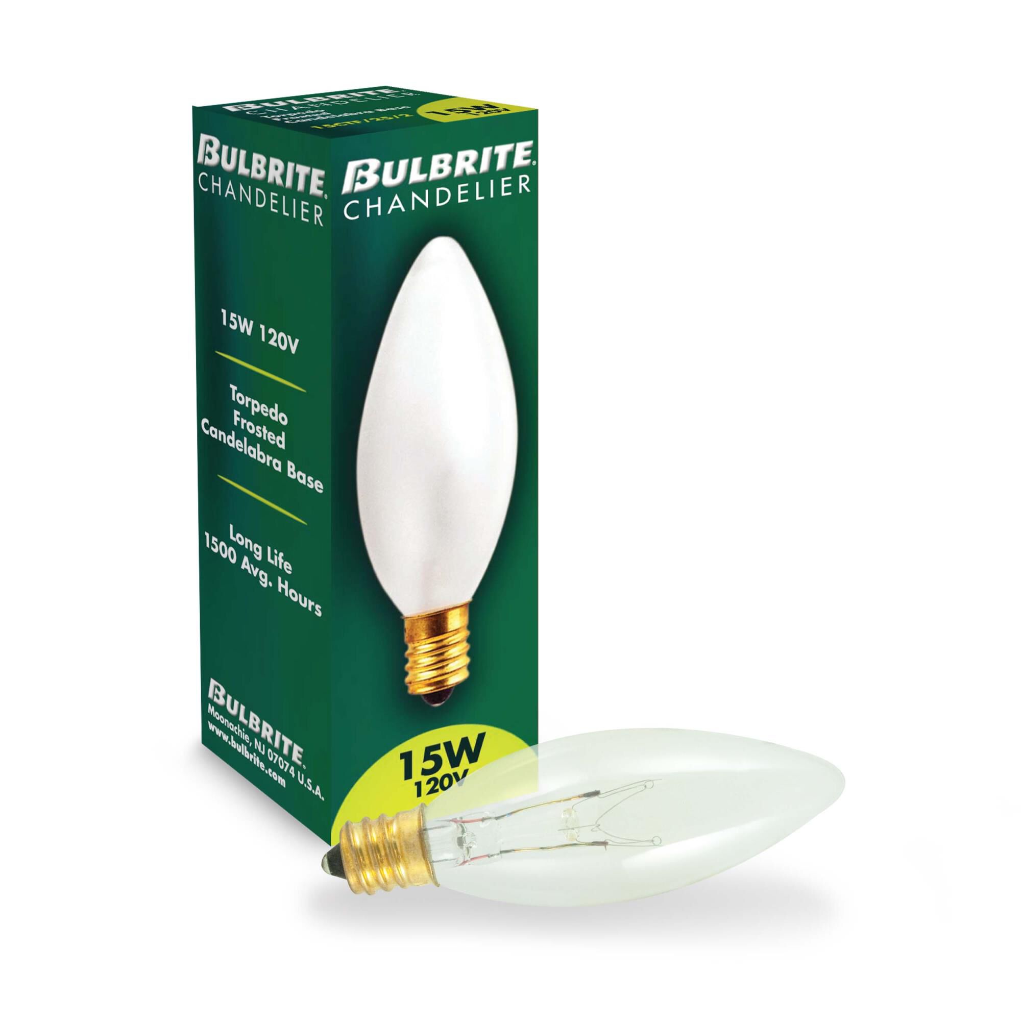 15 Watt 2700K B8 Incandescent Light Bulb by Bulbrite