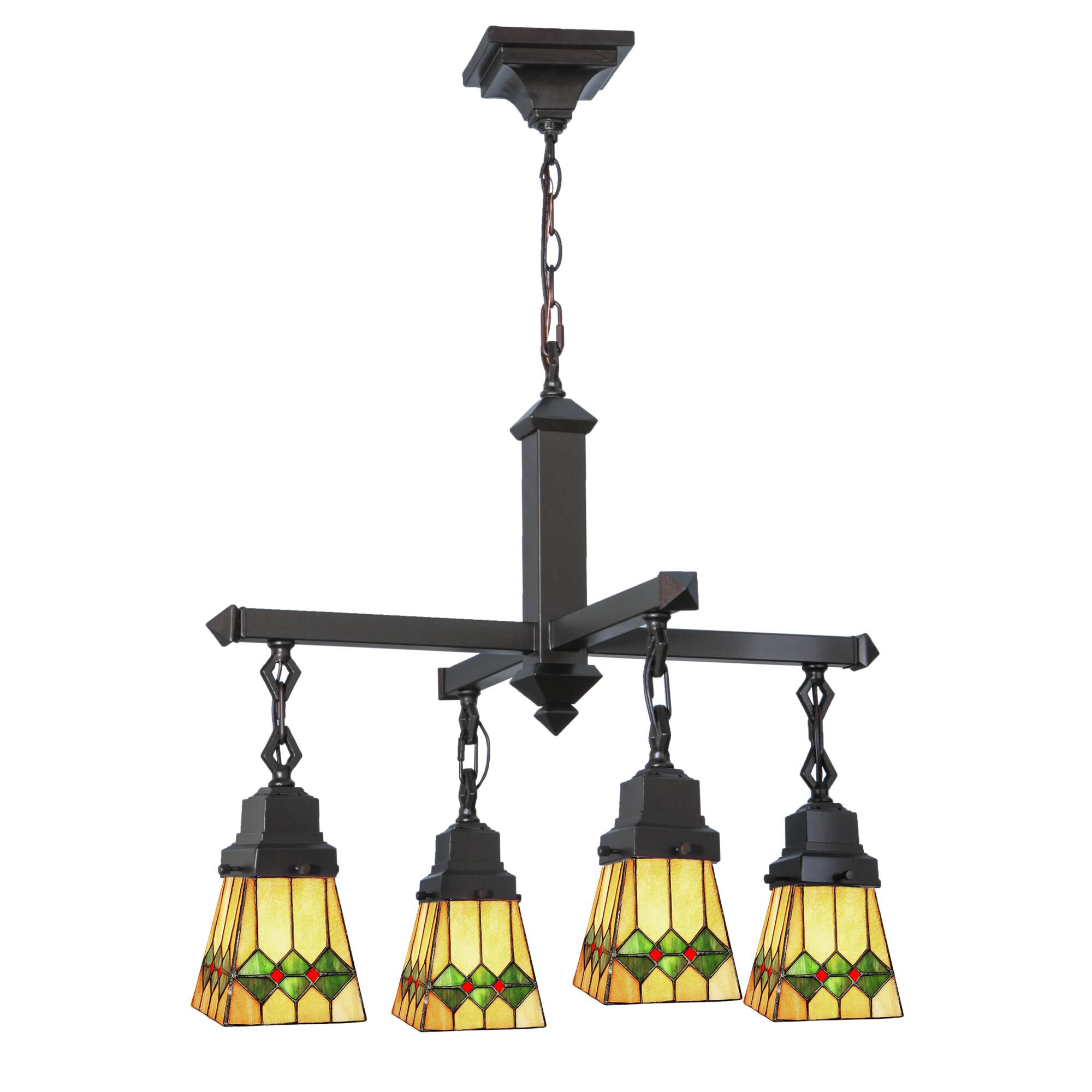 Martini Mission 26 Inch 4 Light Chandelier by Meyda Lighting