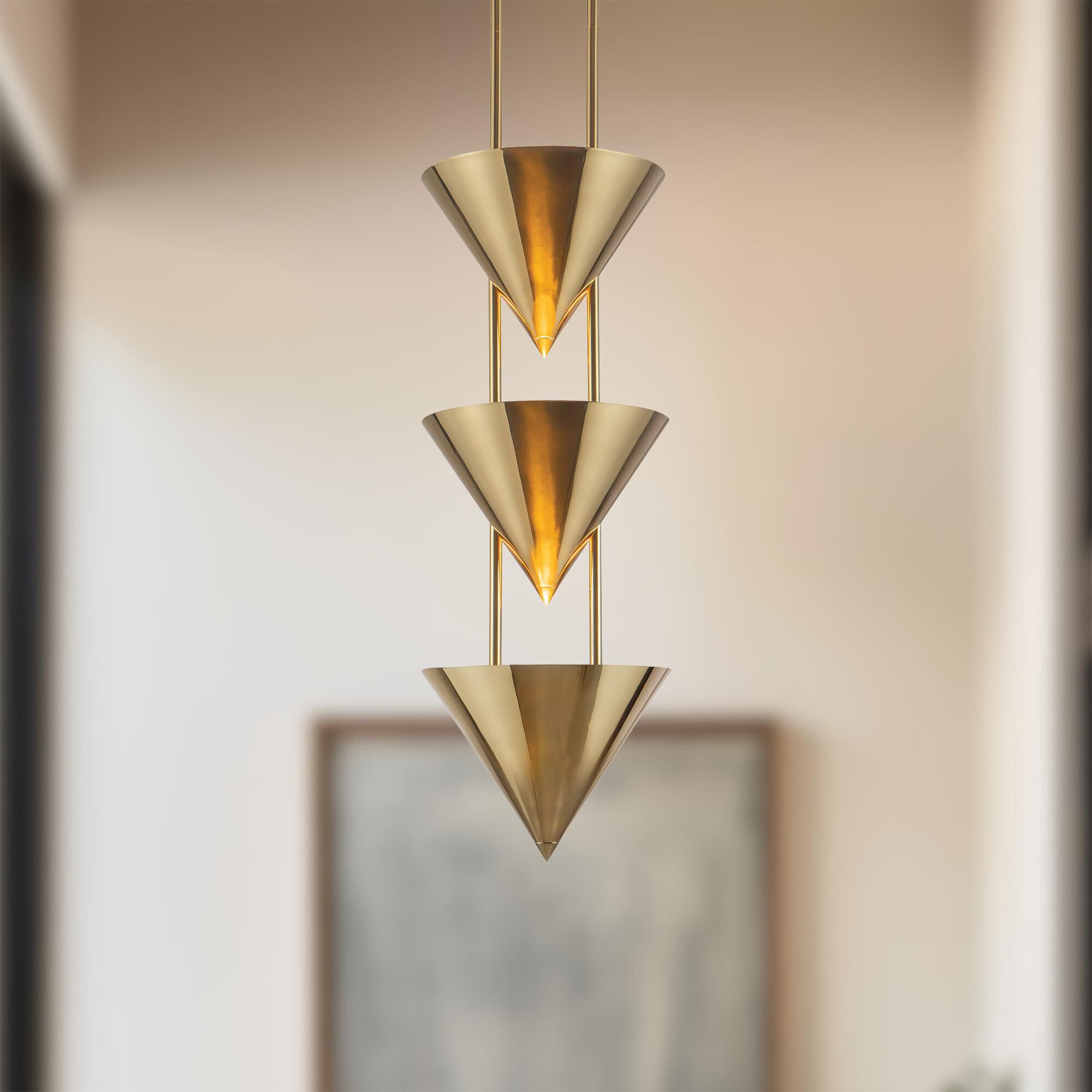 Shown in Patina Brass finish and Brass shade