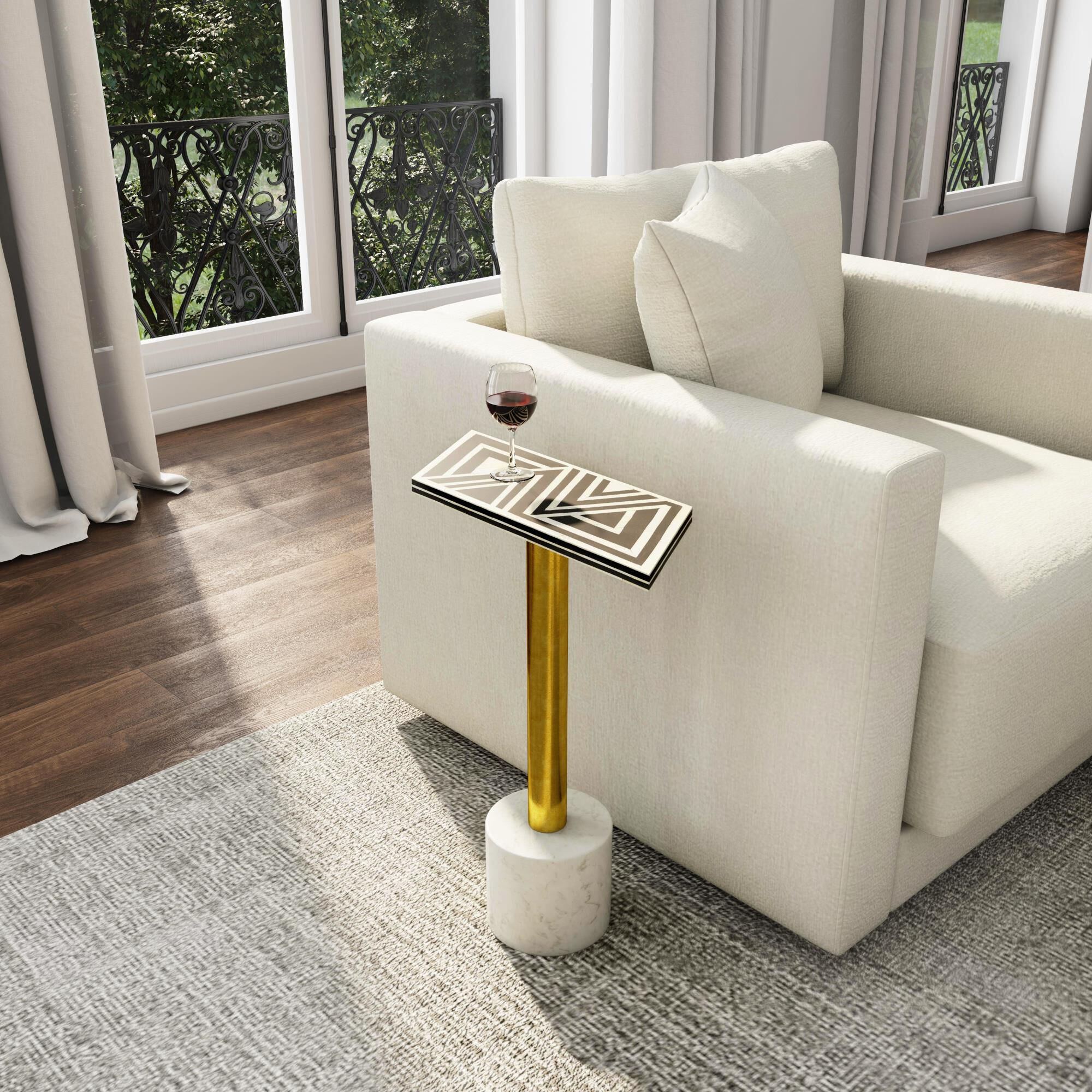 Bone Inlay Accent Table by Butler Specialty Company