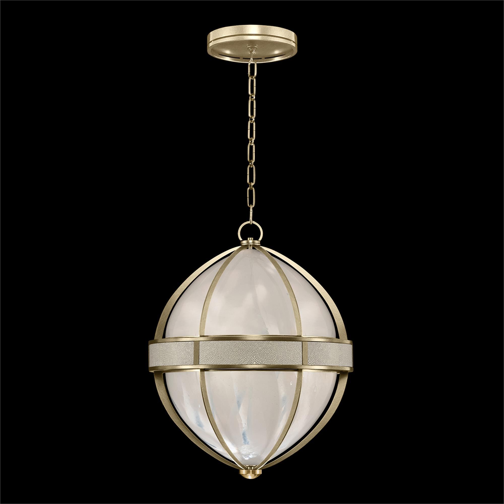 Shown in Soft Gold Leaf and Brass  finish and Coco accent