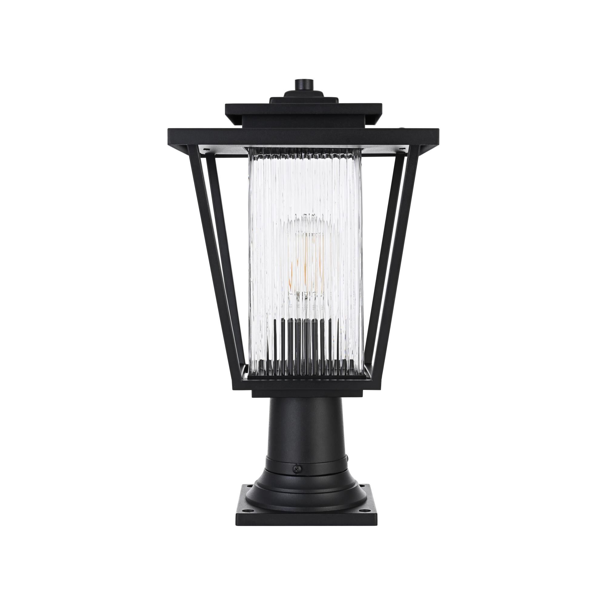 York 18 Inch Outdoor Post Lamp by Elegant Lighting