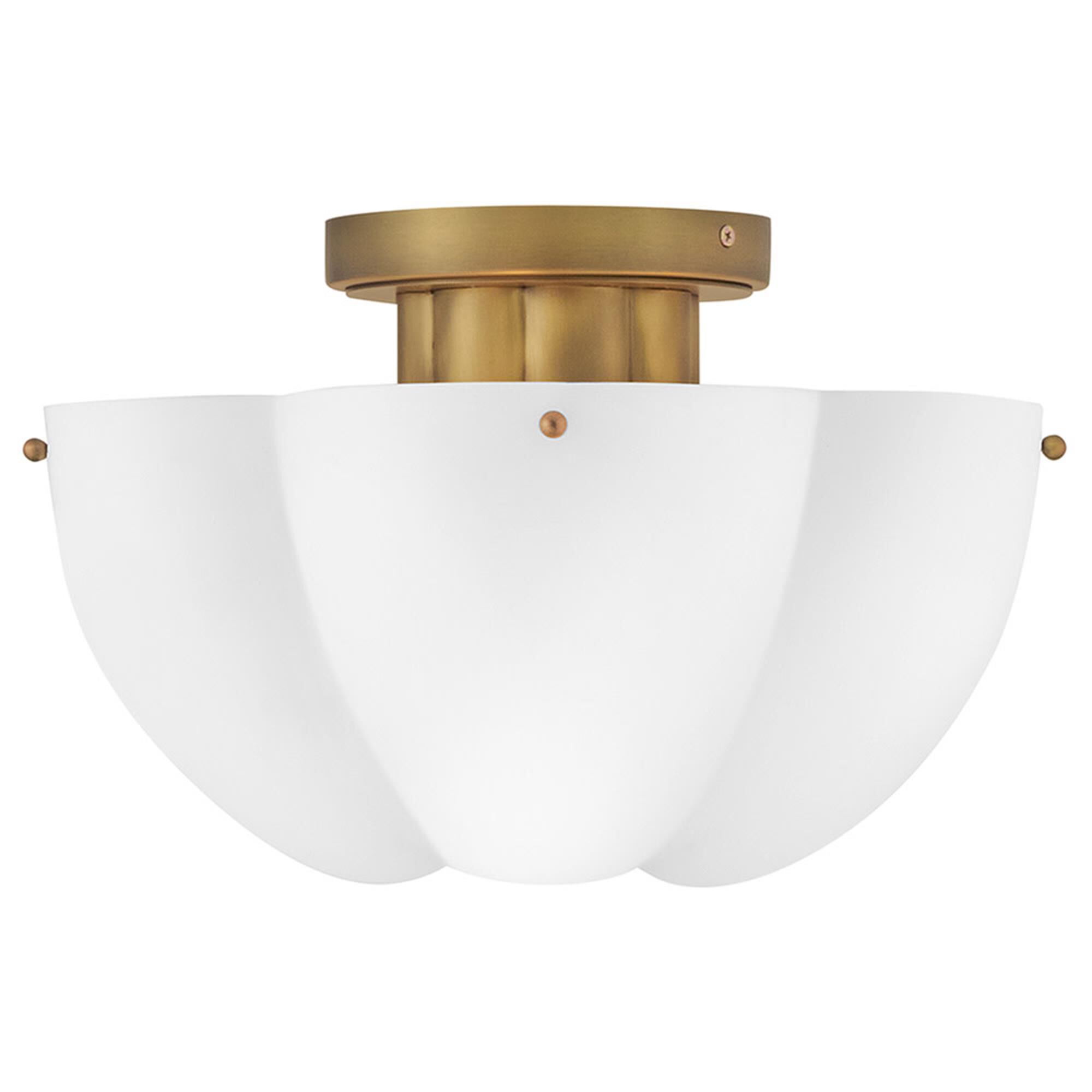 Becca 14 Inch 4 Light Semi Flush Mount,