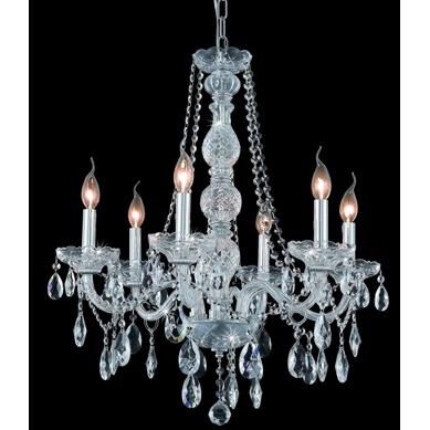 Verona 24 Inch 6 Light Chandelier by Elegant Lighting
