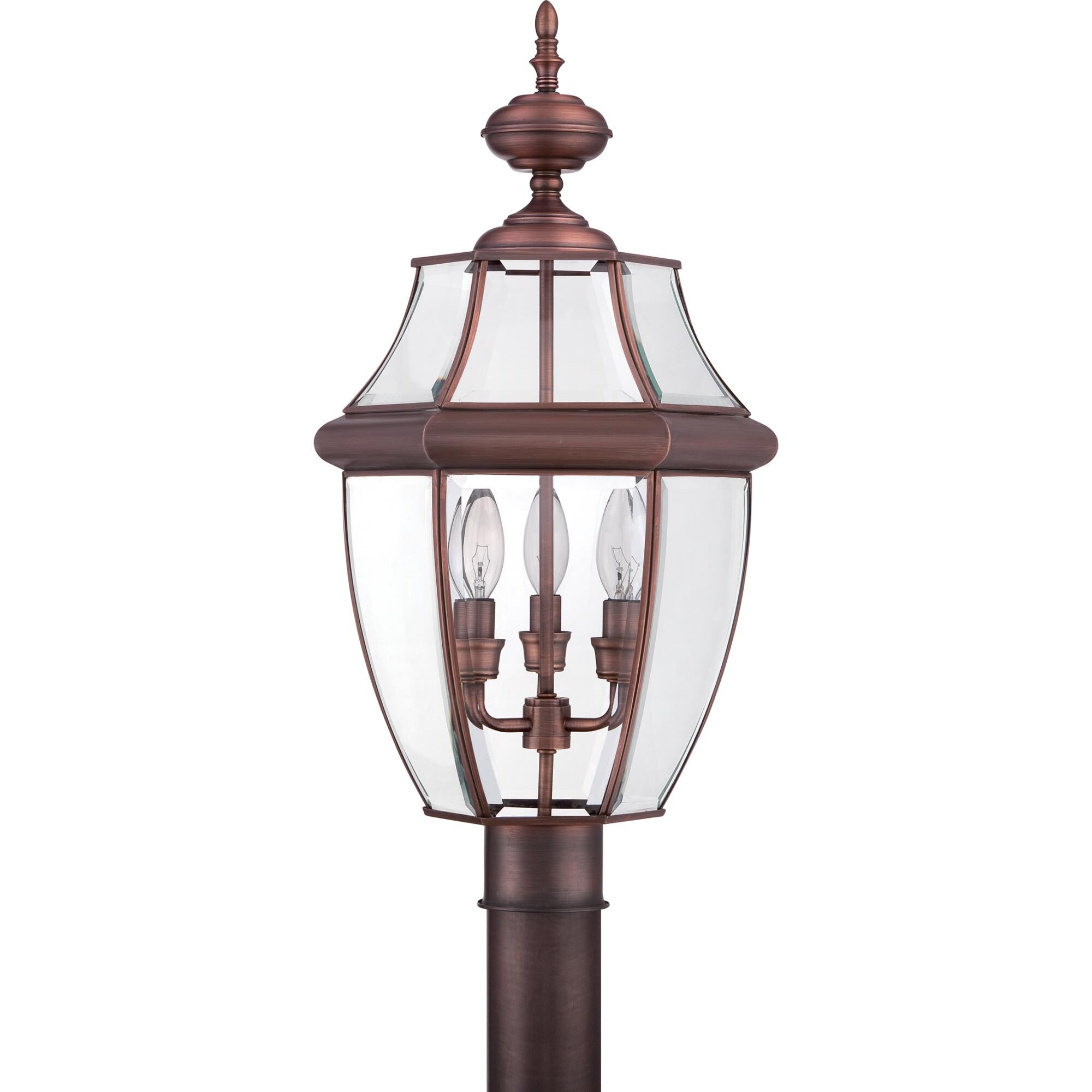 Newbury 23 Inch Tall 3 Light Outdoor Post Lamp by Quoizel