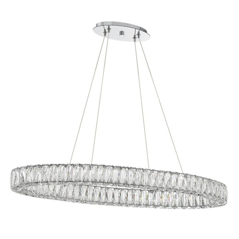 Kinsley Small Linear Chandelier by Crystorama