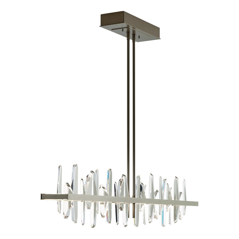 Solitude Medium Linear Chandelier by Hubbardton Forge