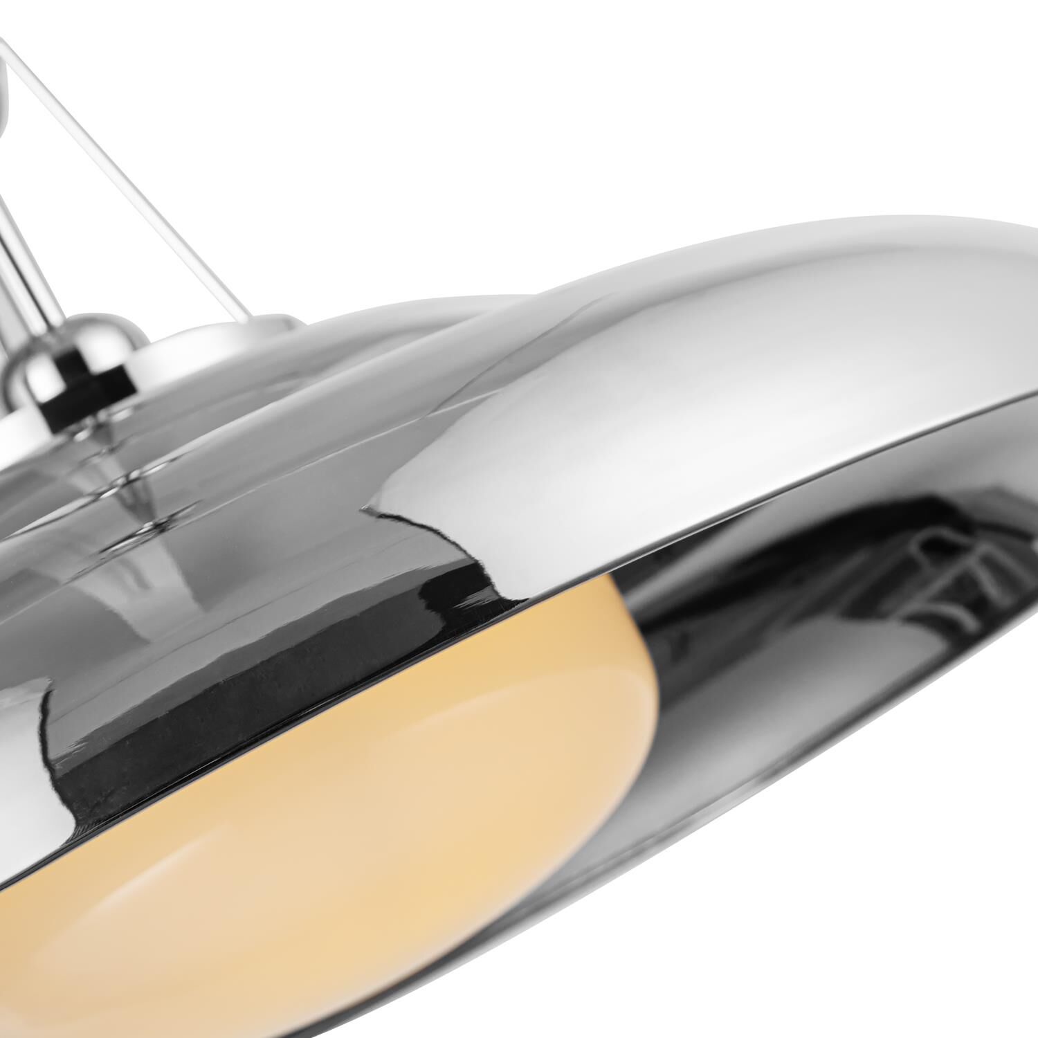 Shown in Polished Nickel/Glossy Opal Glass finish and Glossy Opal glass and Steel Spun shade