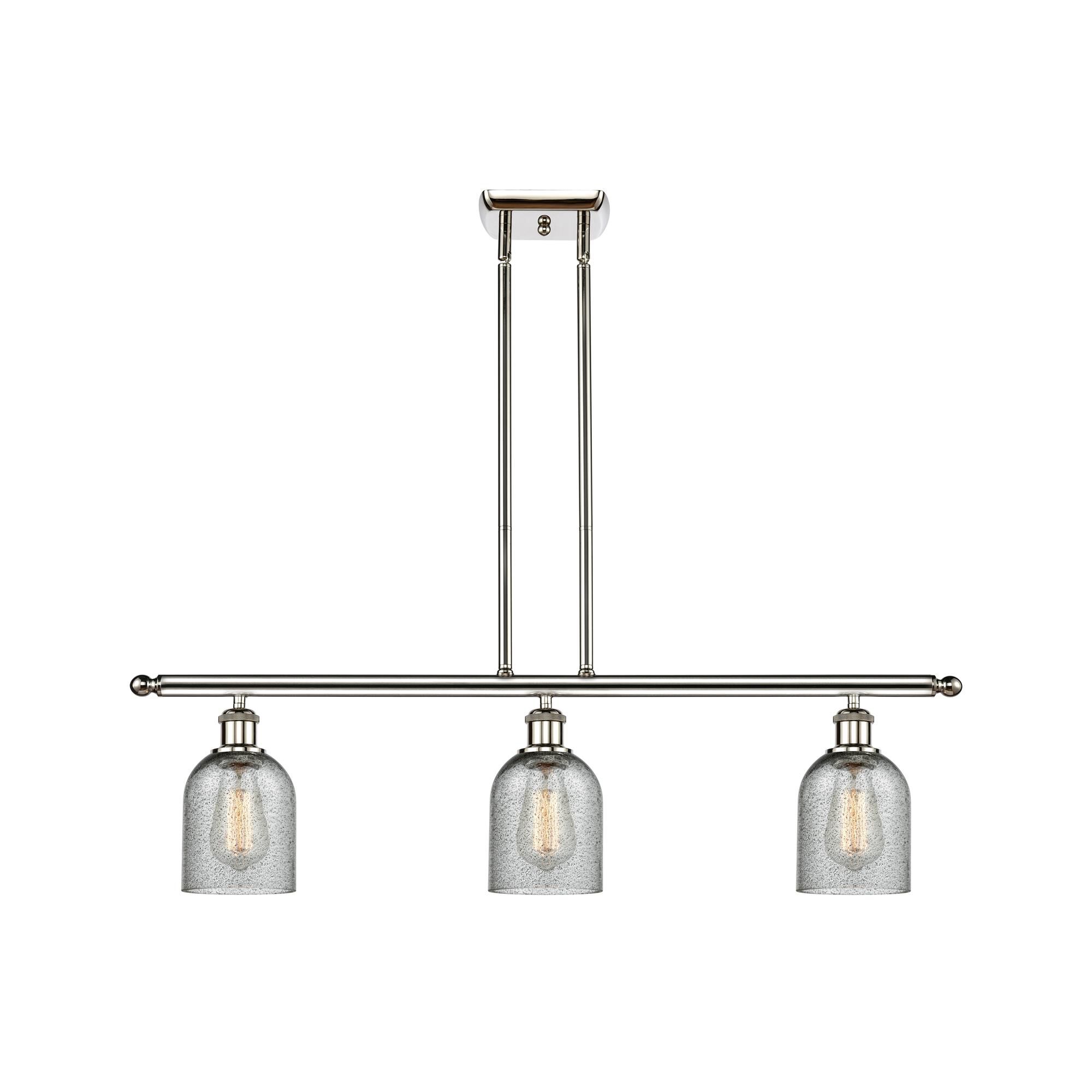 Shown in Polished Nickel finish and Bell glass and Glass shade