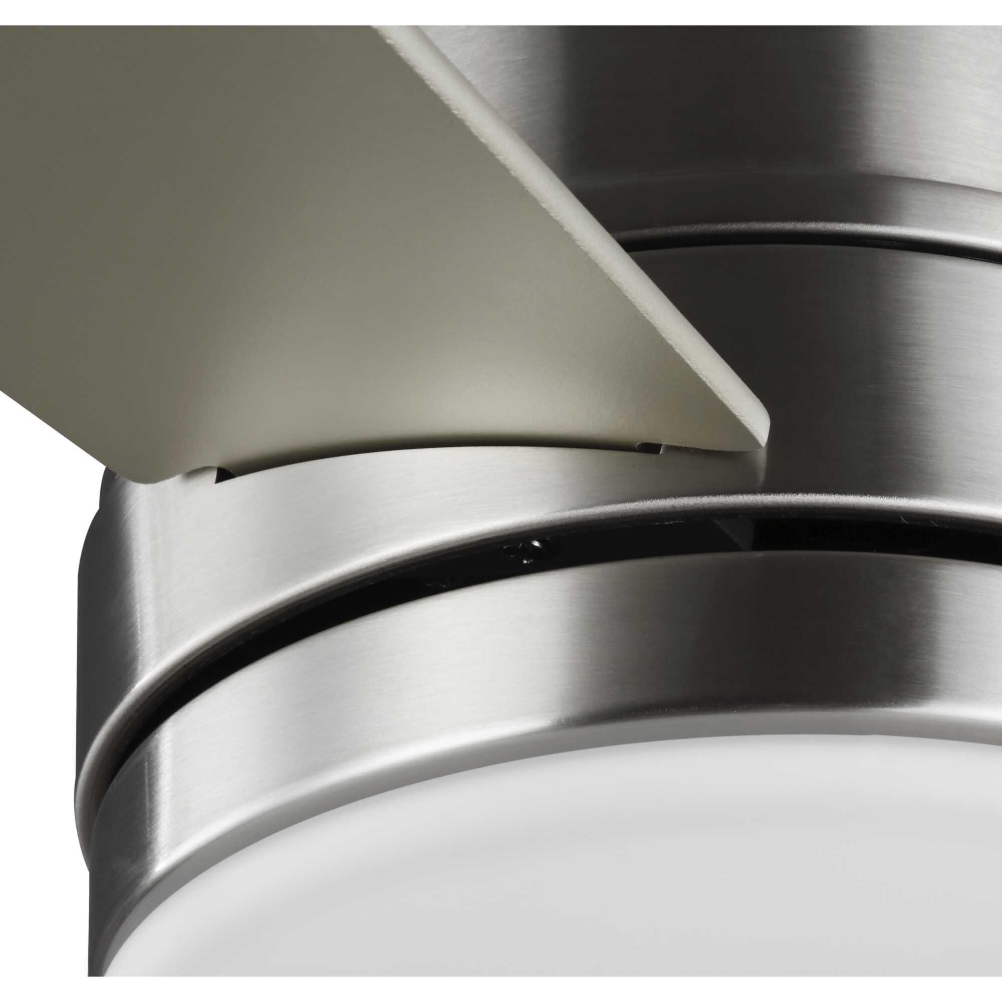 Shown in Brushed Nickel finish and White Opal glass