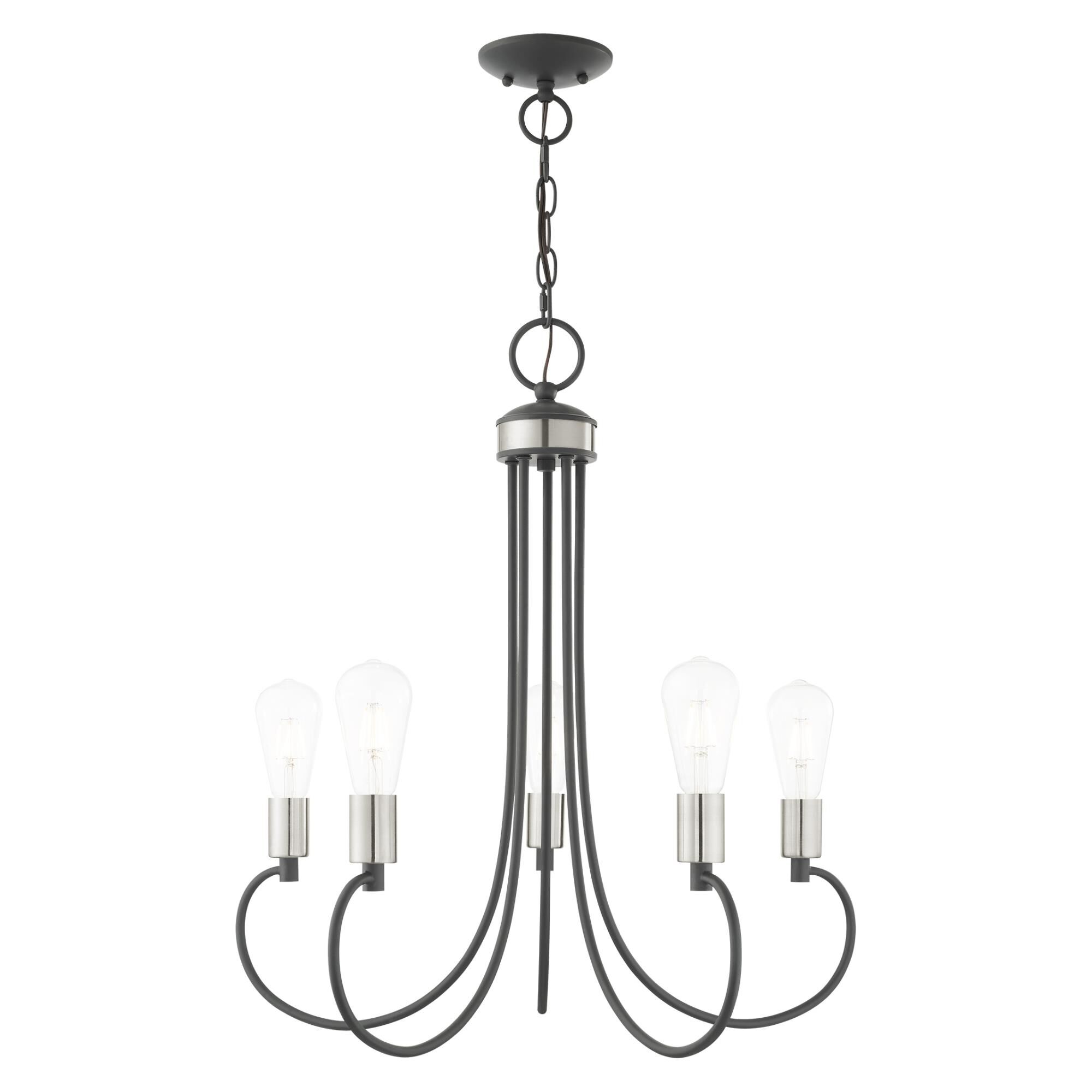 Shown in Scandinavian Gray With Brushed Nickel Accents finish