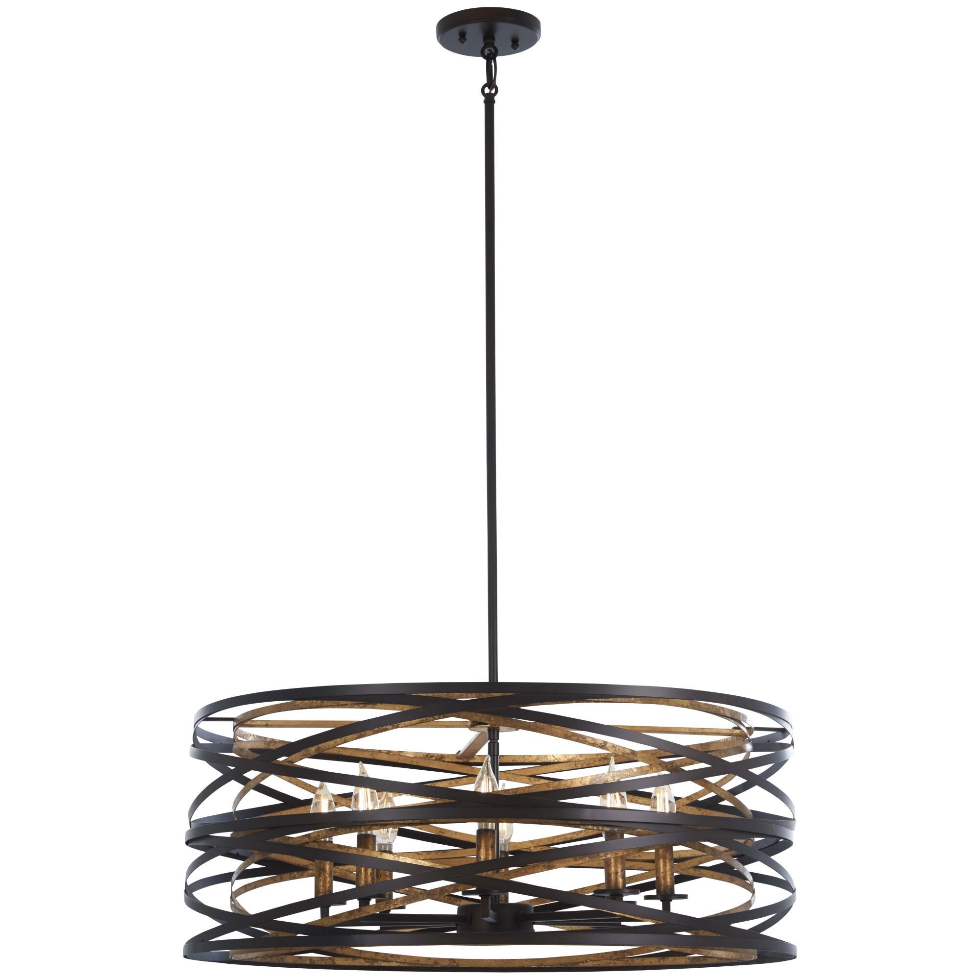 Vortic Flow 28 Inch Large Pendant by Minka Lavery