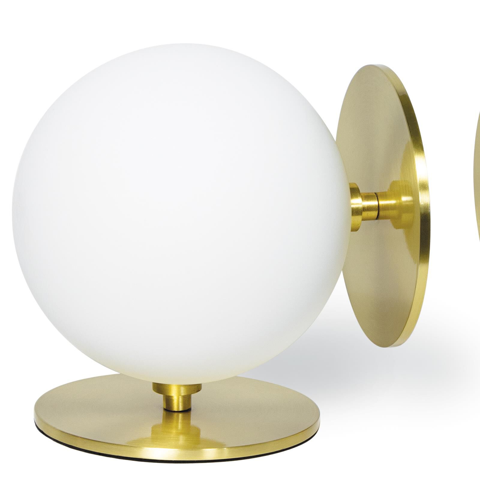 Shown in White finish and - None - shade