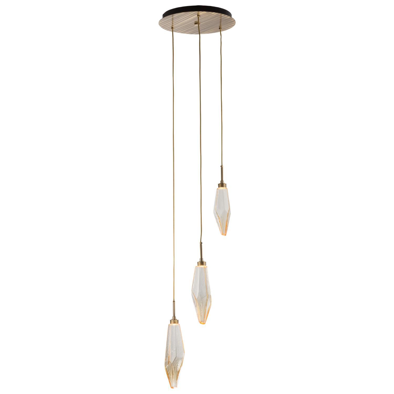Rock Crystal Multi Light Pendant by Hammerton Studio