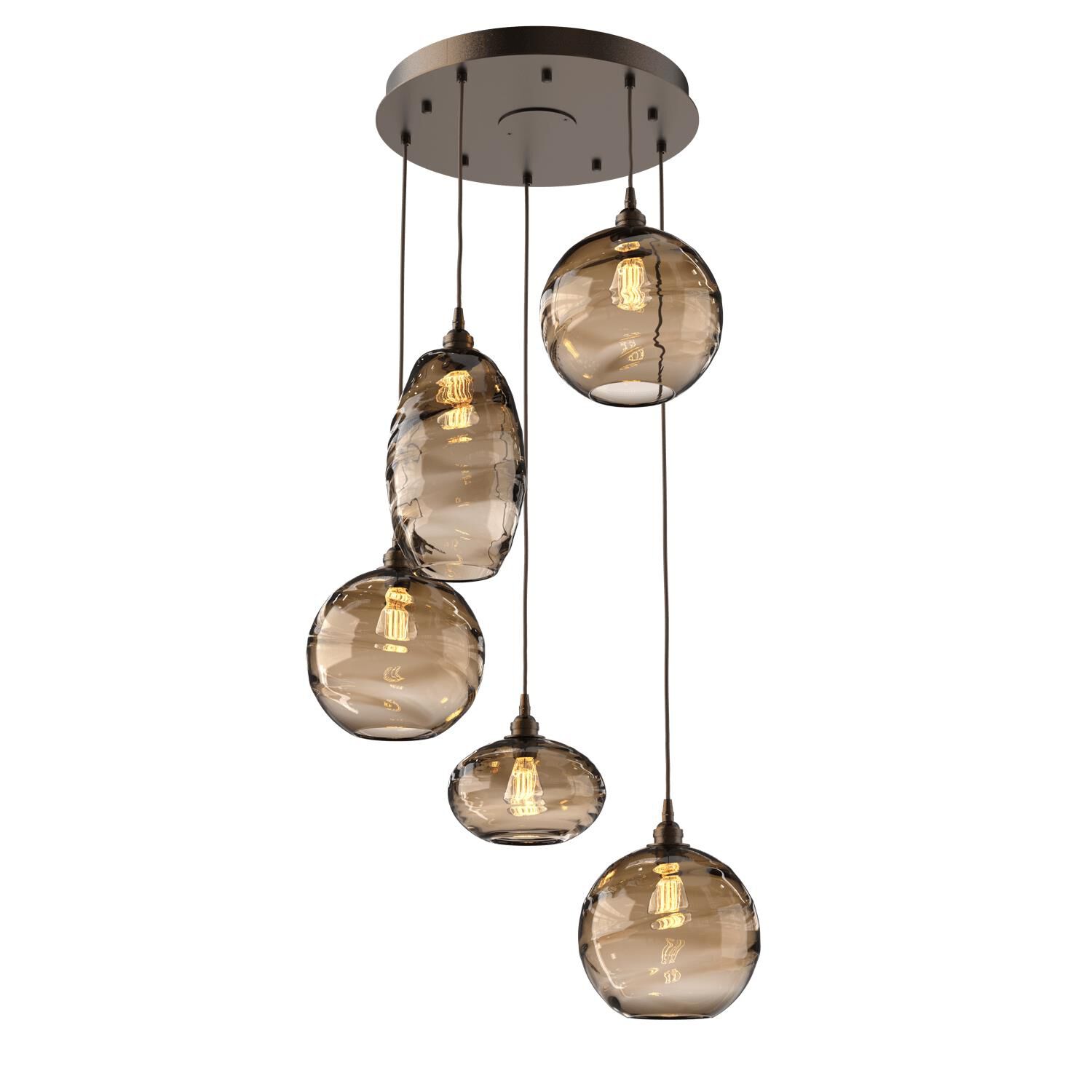 Misto 23 Inch 5 Light Multi Light Pendant by Hammerton Studio