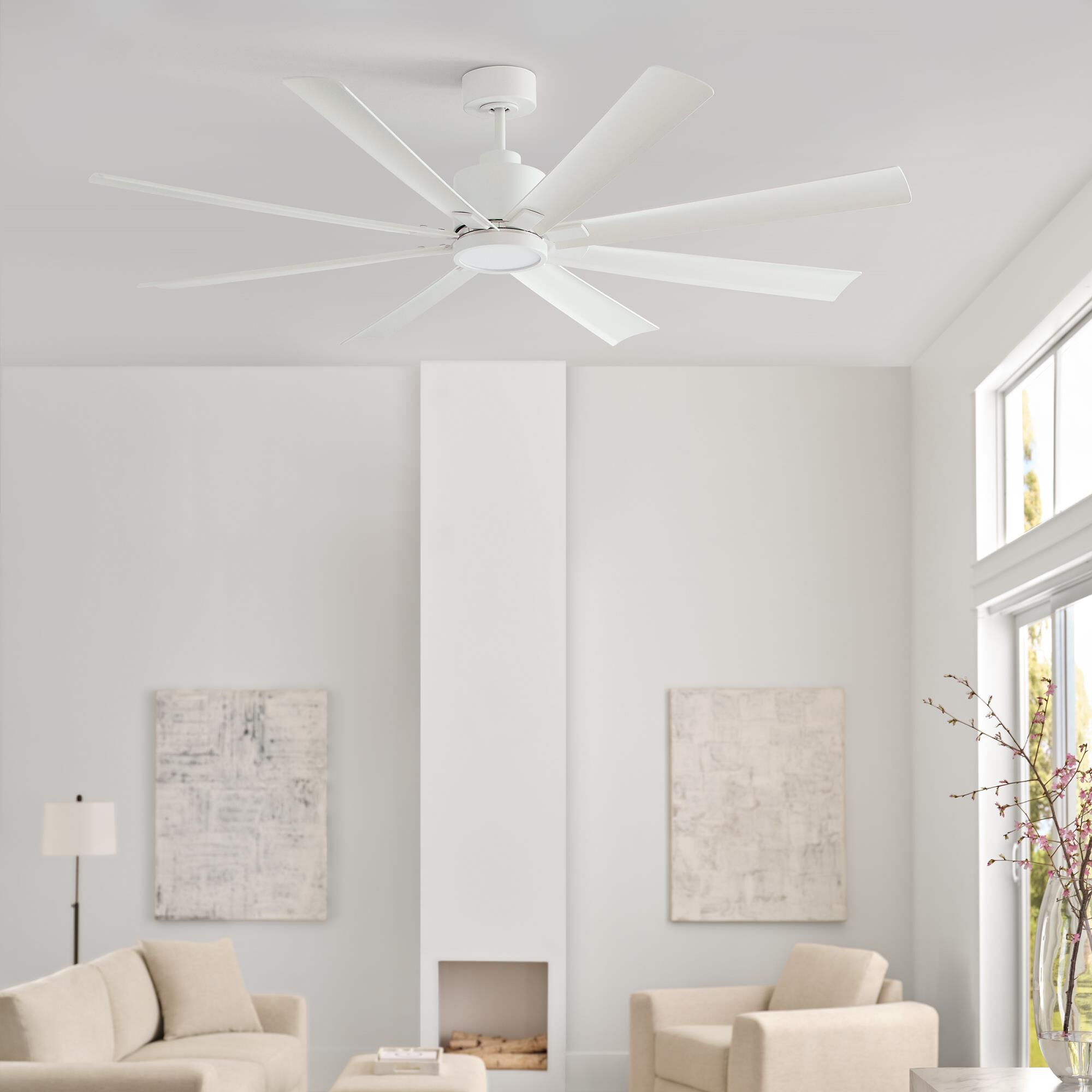 Sean Lavin Flera Smart 65 Inch Ceiling Fan with Light Kit,