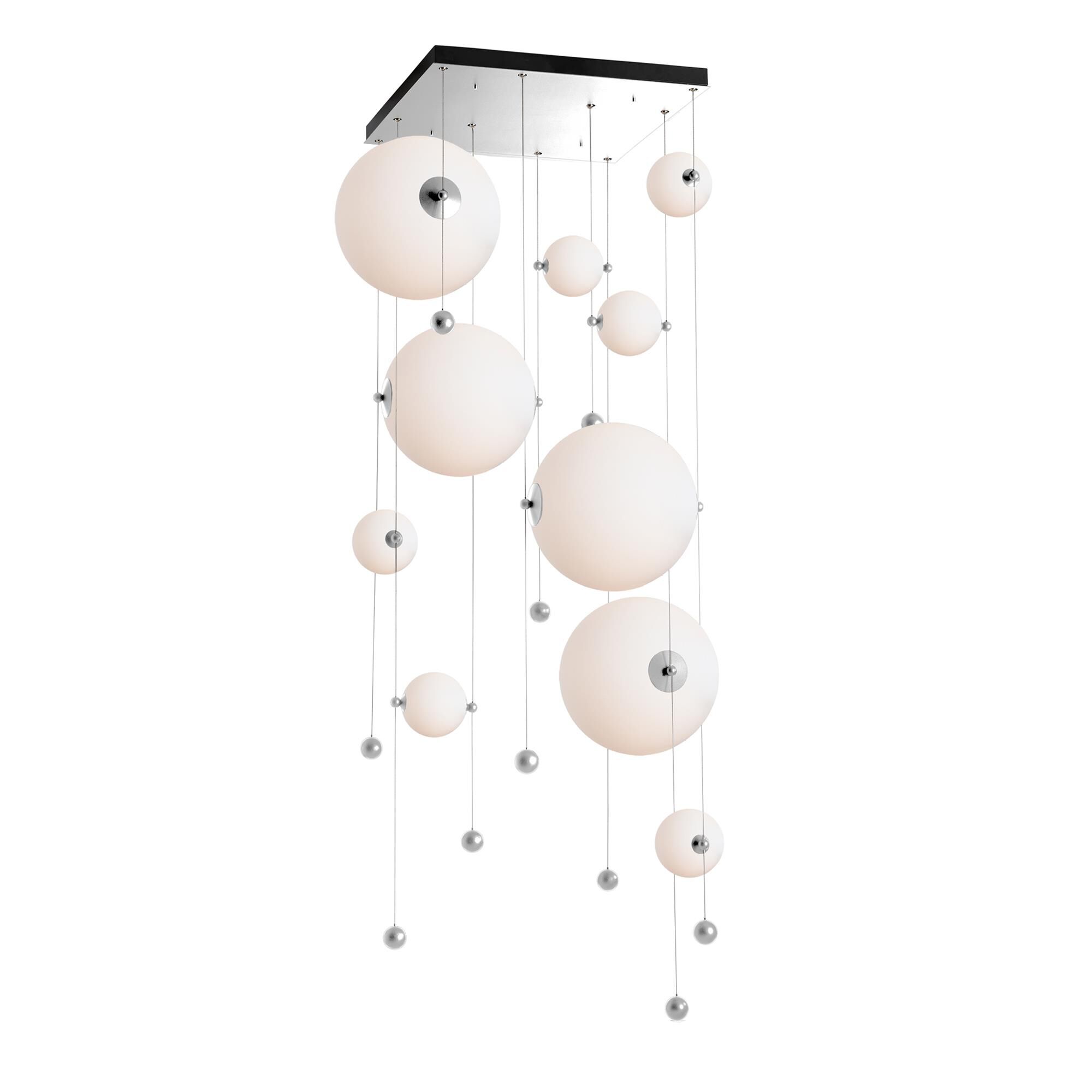 Shown in Sterling finish and Abacus Opal glass