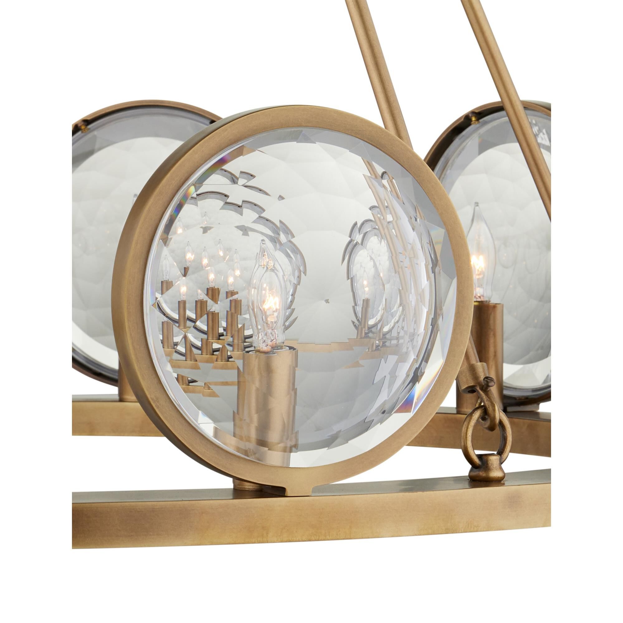 Marjie Scope 32 Inch 10 Light Chandelier by Currey and Company