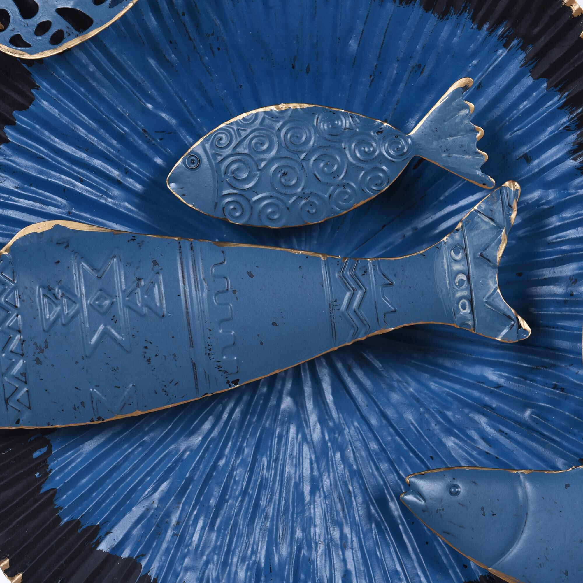 Shown in Navy, Black, Gold finish