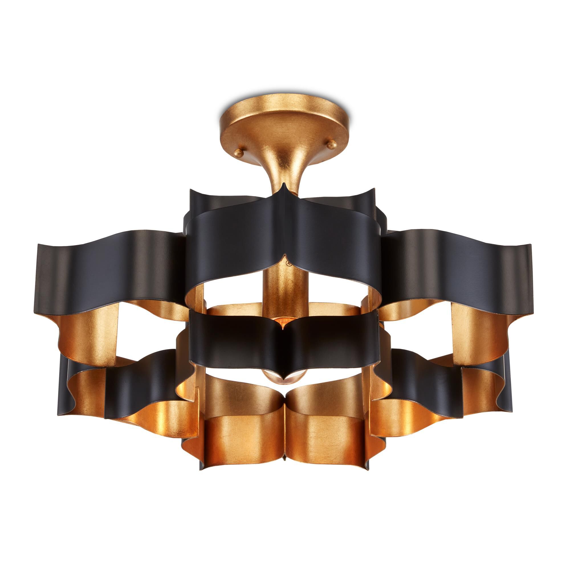 Shown in Satin Black/Contemporary Gold Leaf finish