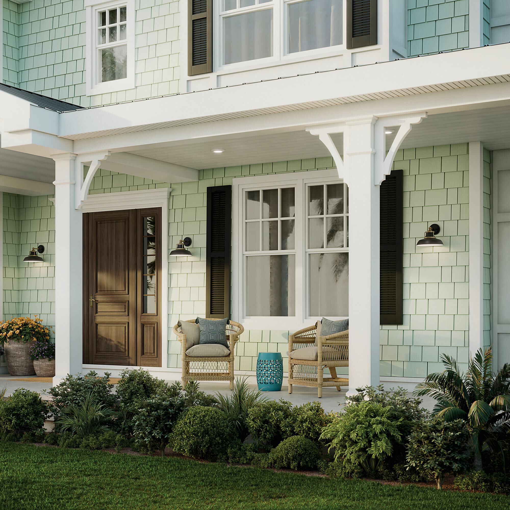 Shown in Natural Brass finish and Metal shade