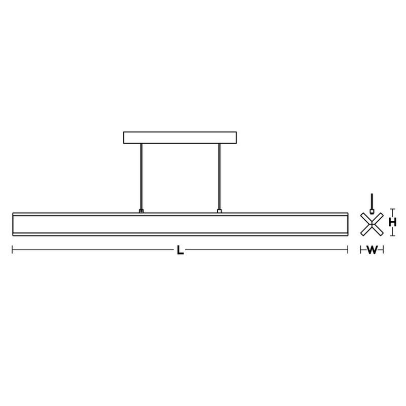 AFX Lighting Cass 48 Inch LED Linear Suspension Light