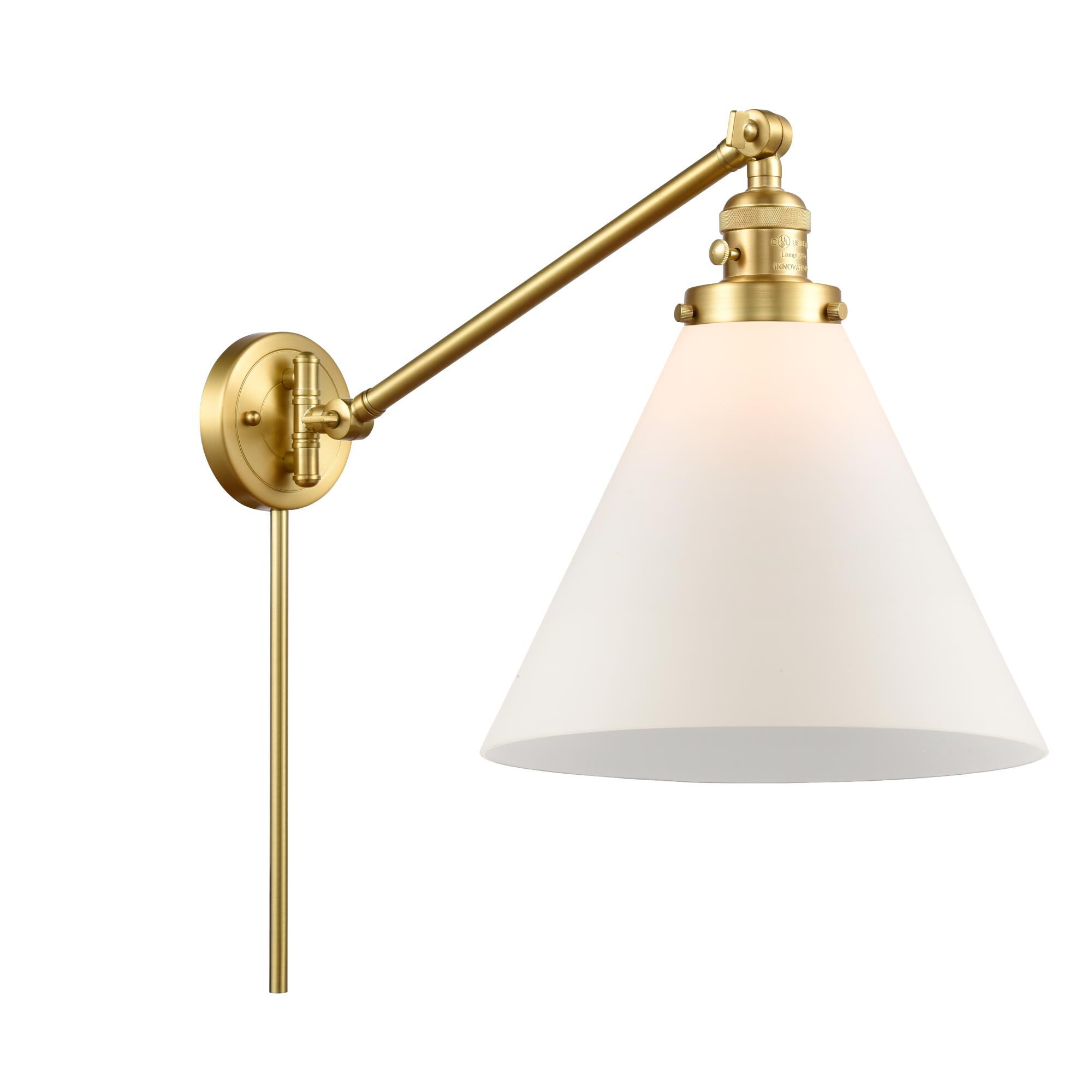 Bruno Marashlian Cone Wall Swing Lamp by Innovations Lighting