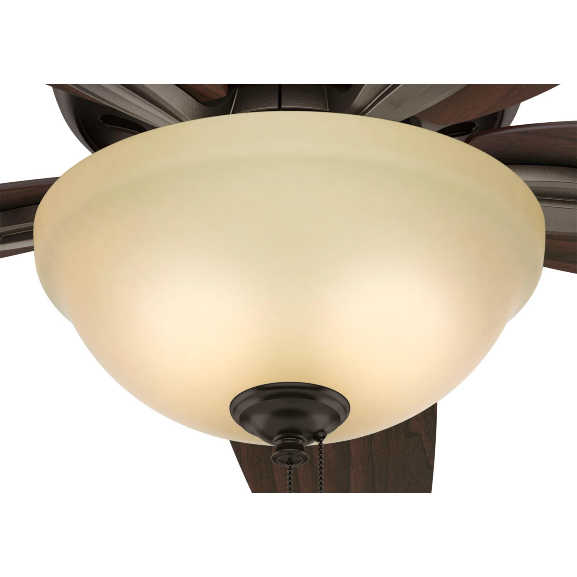 Newsome 42 Inch Flush Mount Fan with Light Kit,