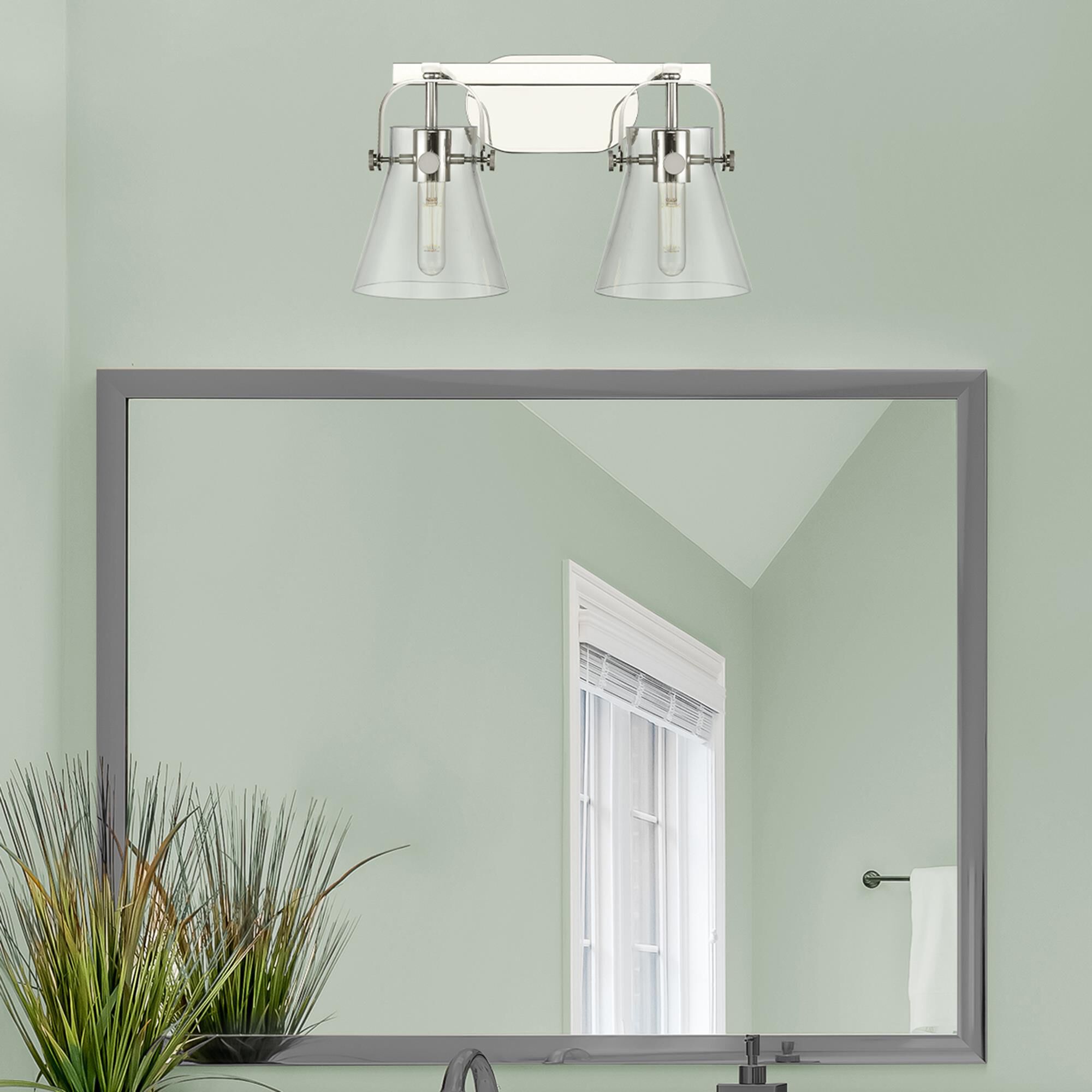 Bruno Marashlian Pilaster II Cone 17 Inch Bath Vanity Light by Innovations Lighting