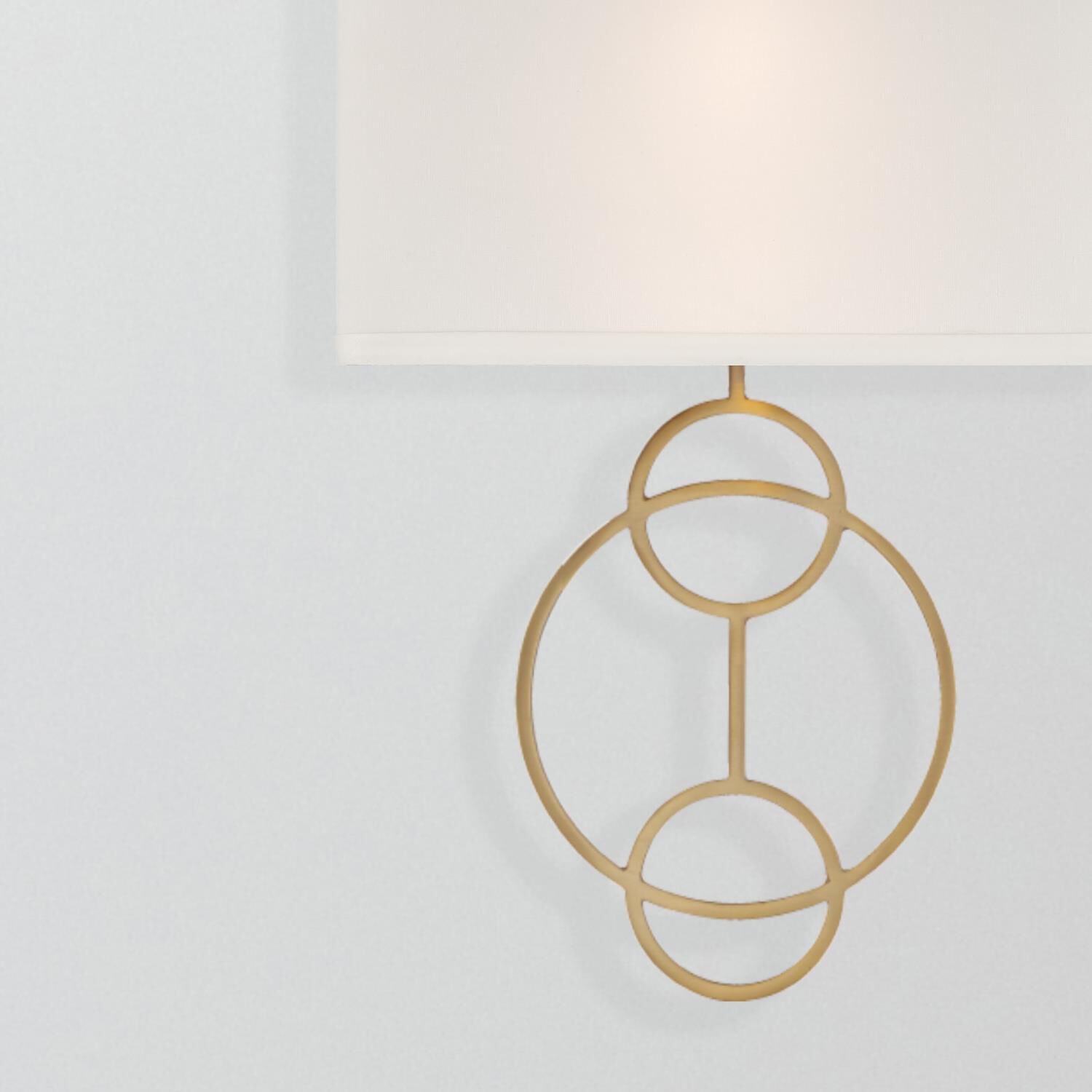 Shown in Vibrant Gold finish and Silk shade