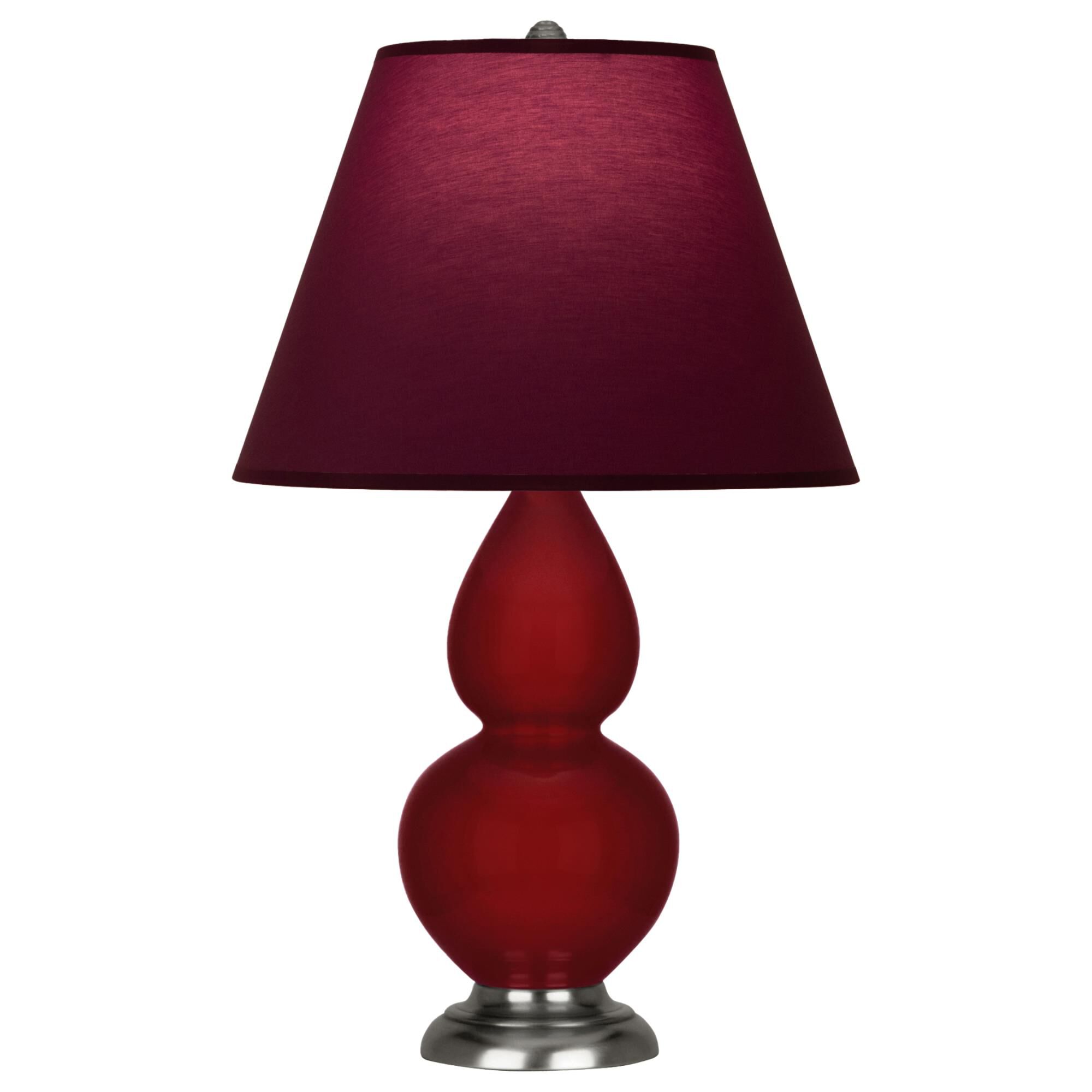 Shown in Sangria finish and Plum and Lavender shade and Antique Silver accent