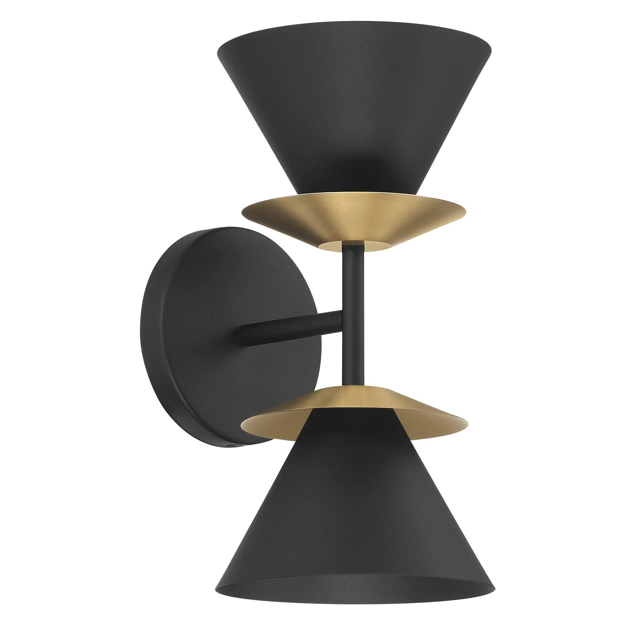 Shown in Textured Black finish and Textured Black shade