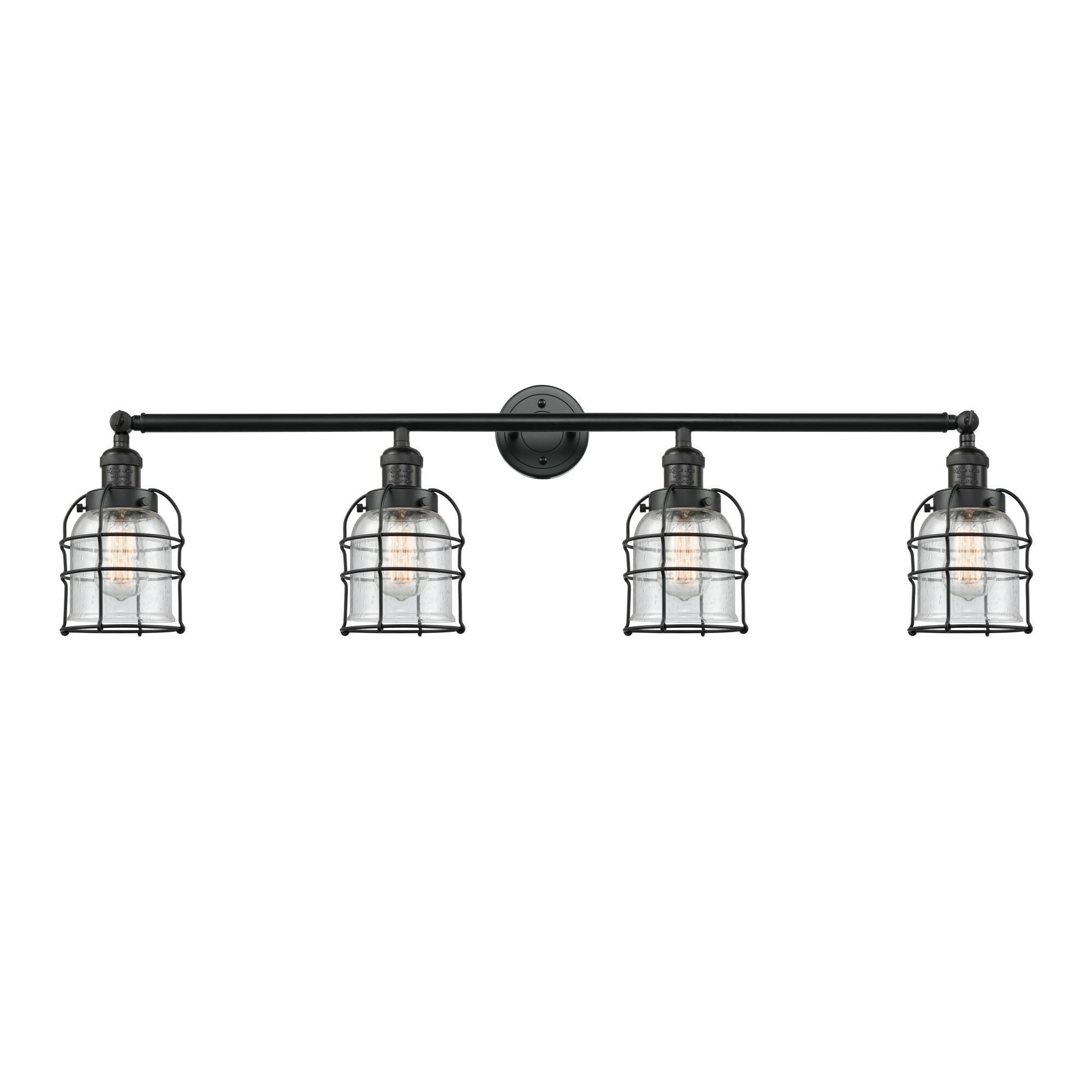 Bruno Marashlian Small Bell Cage 42 Inch 4 Light Bath Vanity Light by Innovations Lighting
