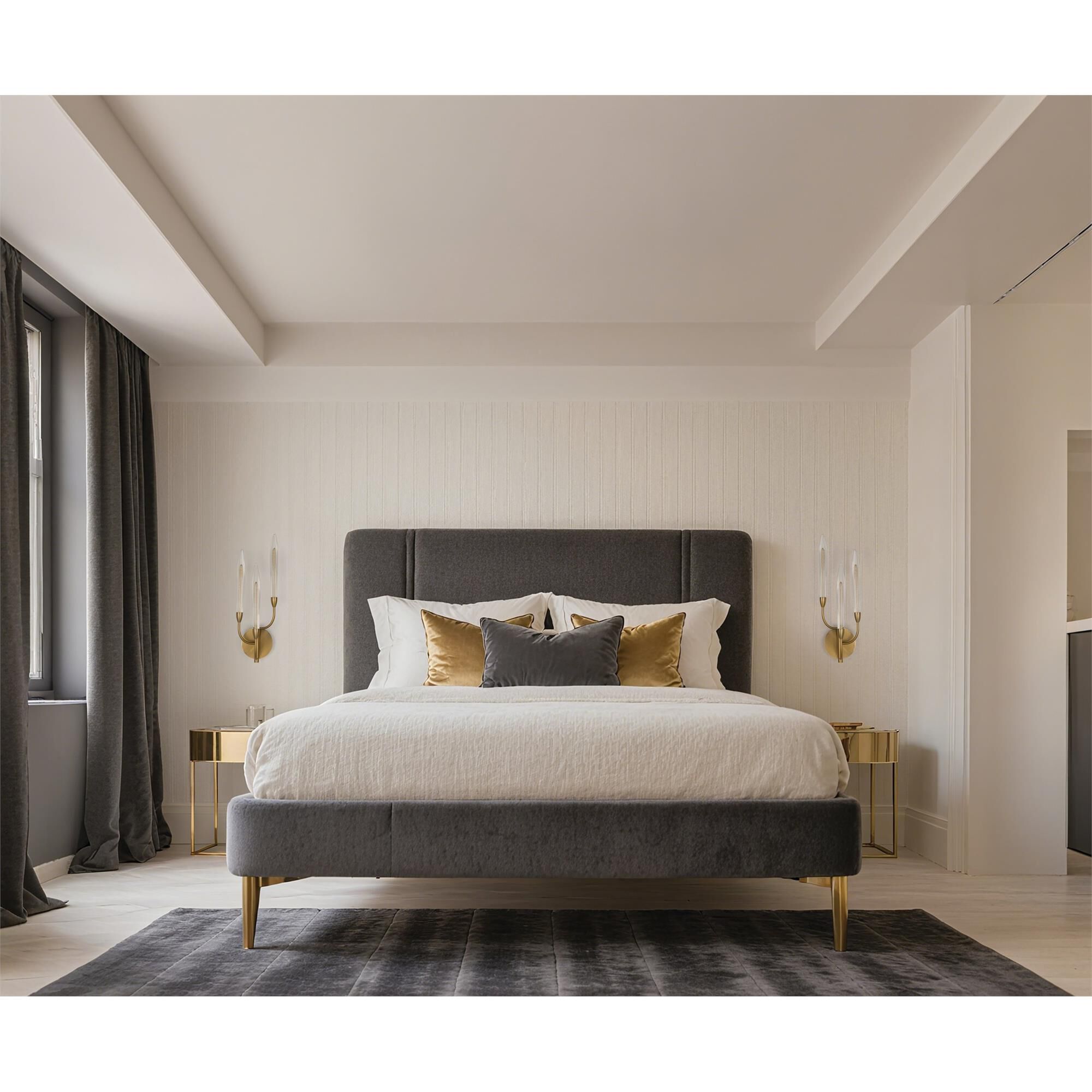 Shown in Brass finish and Gold Leaf HandPressed glass