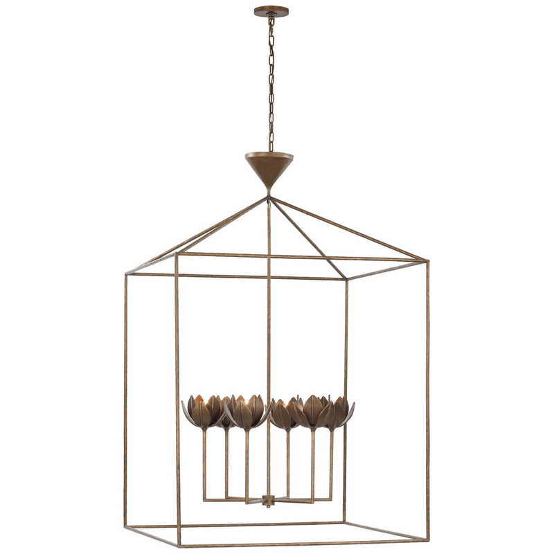 Julie Neill Alberto 38 Inch Outdoor Hanging Lantern by Visual Comfort Signature Collection