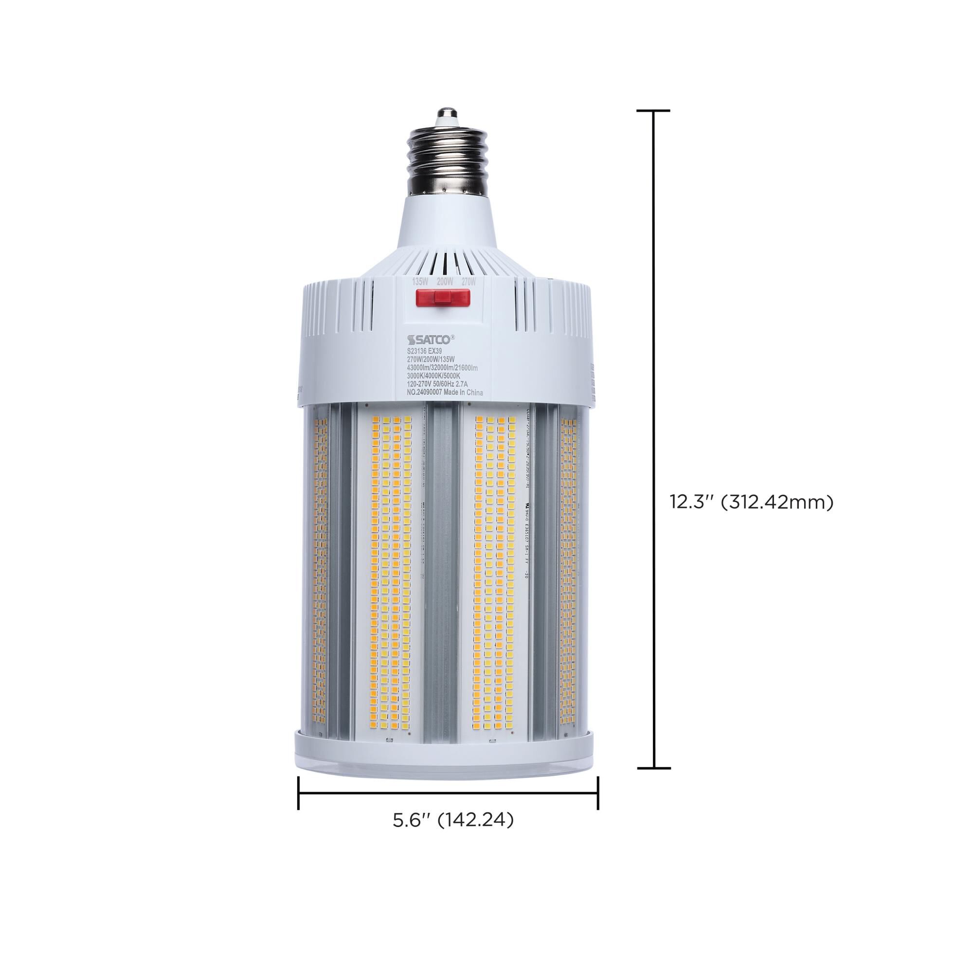 Dimmable 270 Watt 3000K LED Light Bulb by Satco