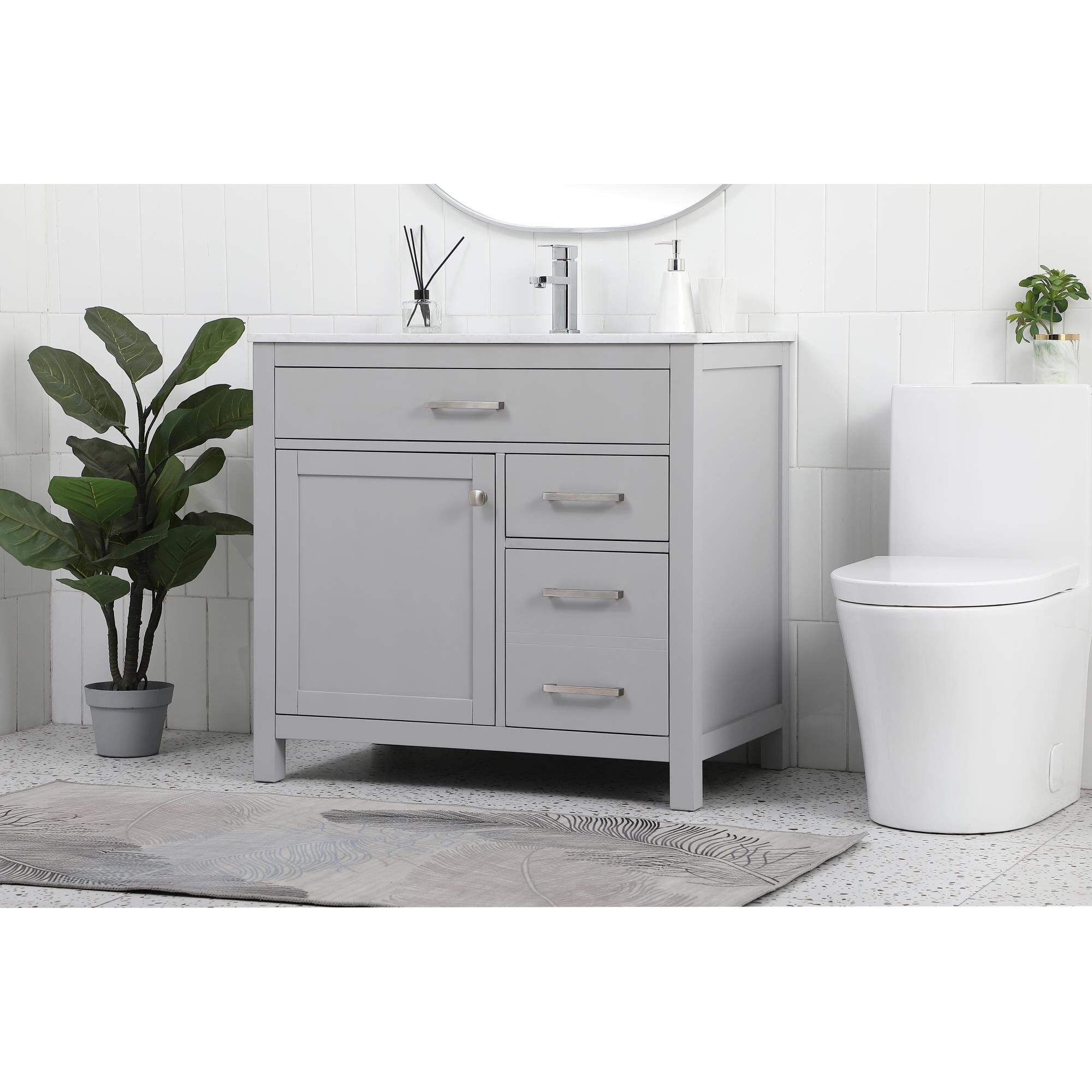 Lewis 36 Inch Bath Vanity by Elegant Decor