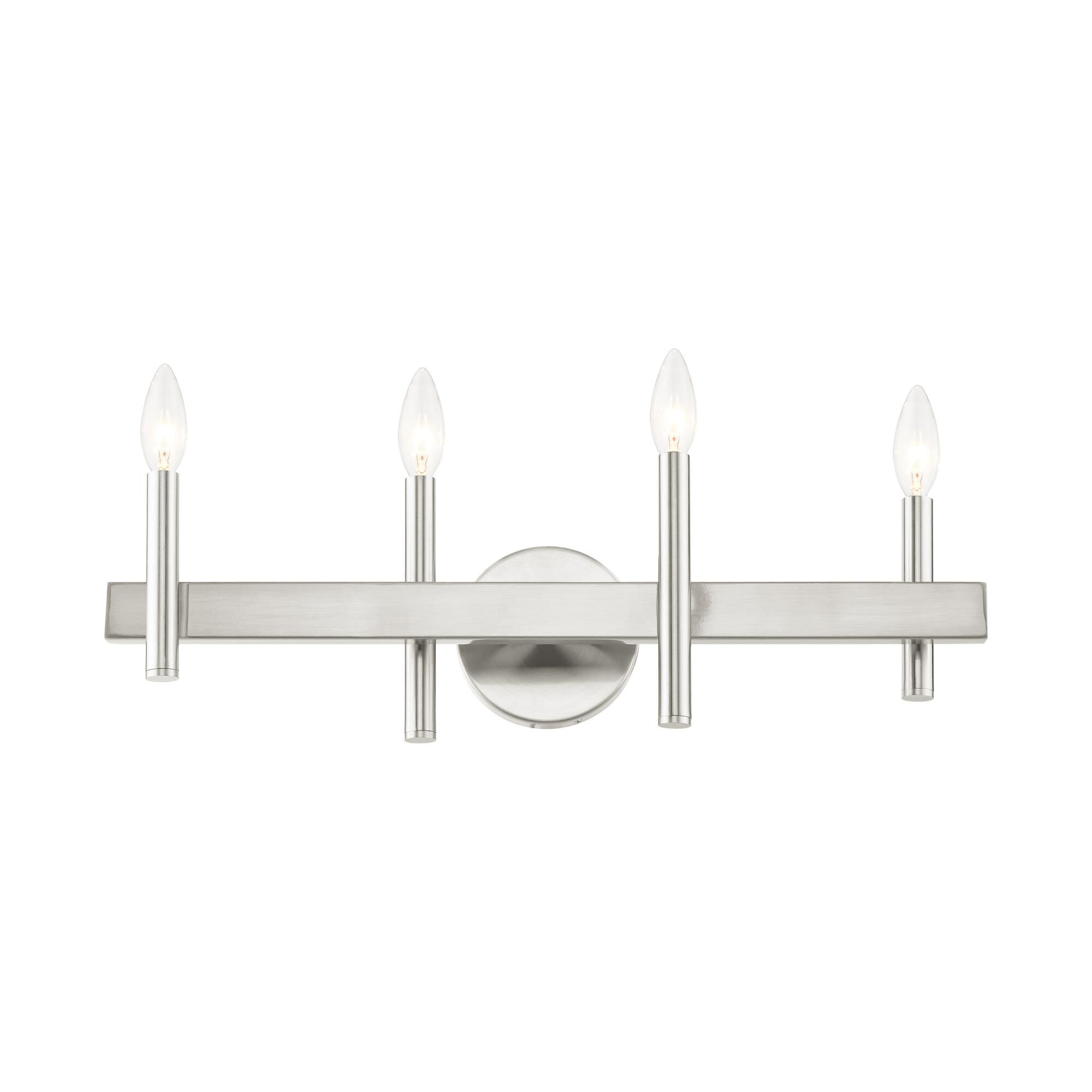 Shown in Brushed Nickel With Bronze Accents finish