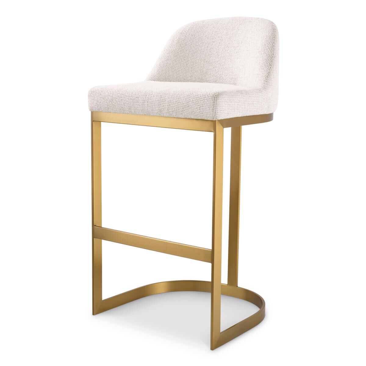 Shown in Lyssa Off-White, Brushed Brass finish