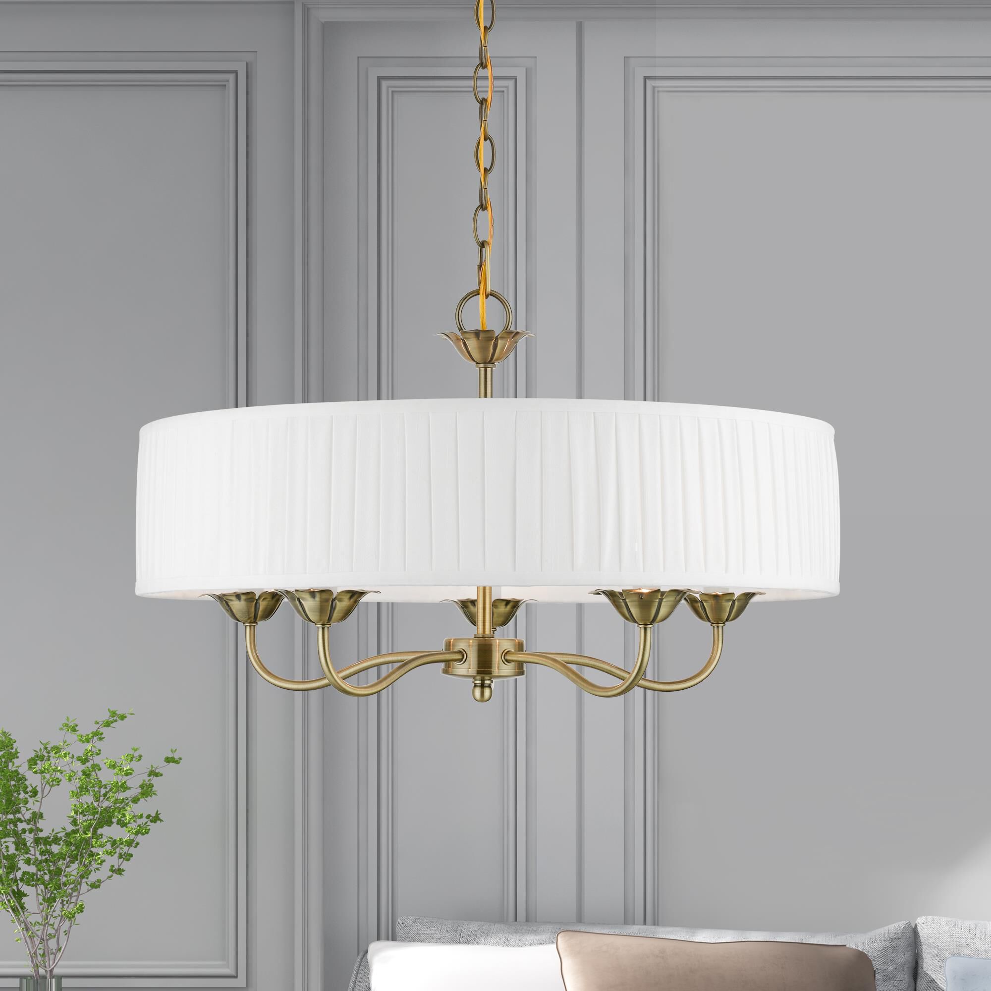 Edinburgh 5 Light Chandelier by Livex Lighting