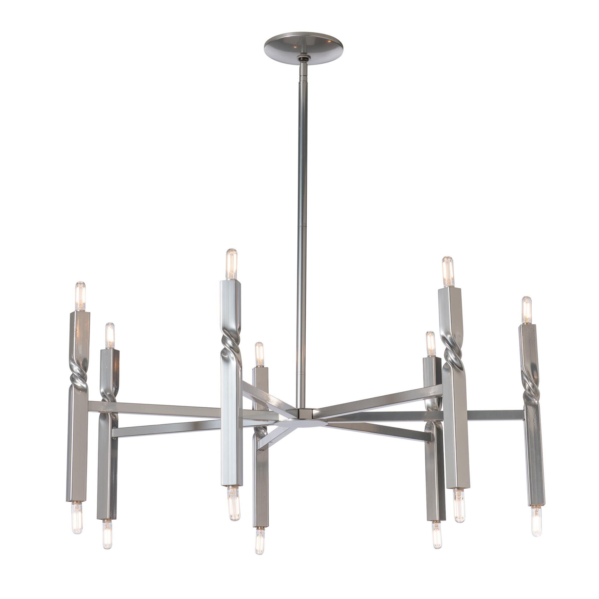 Helix 37 Inch 14 Light Chandelier by Hubbardton Forge