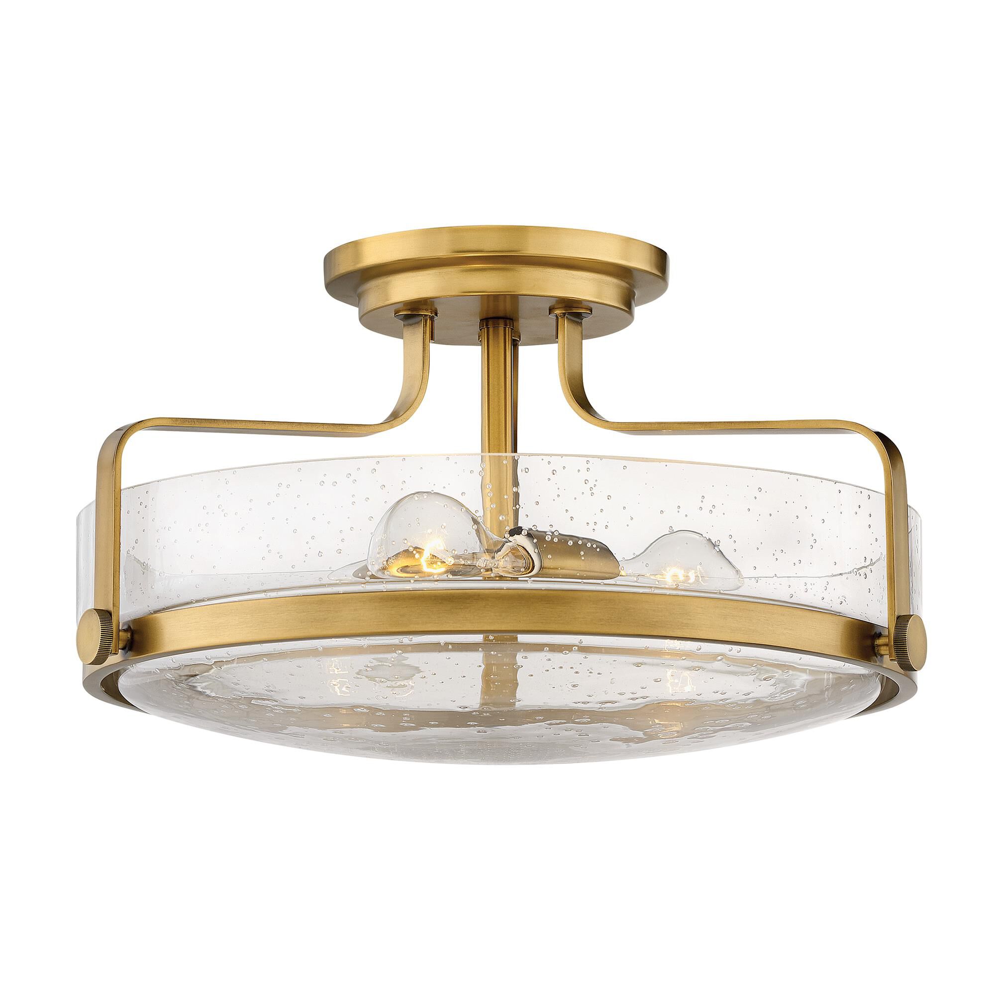 Harper 18 Inch 3 Light Semi Flush Mount,