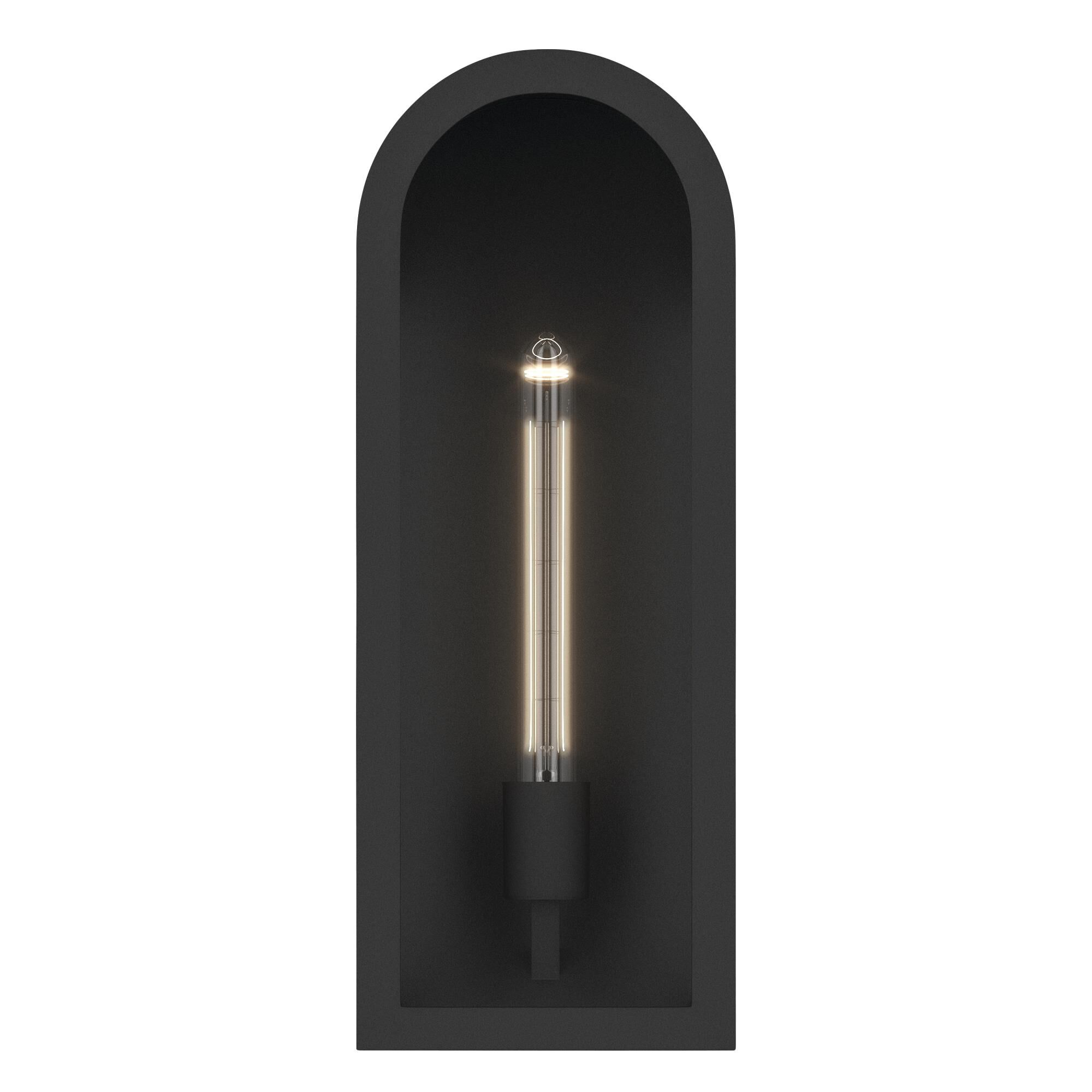 Shown in Textured Black finish and Clear glass