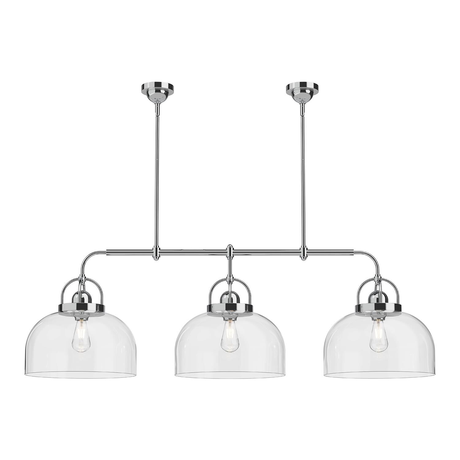 Lancaster 55 Inch 3 Light Linear Suspension Light by Alora Mood
