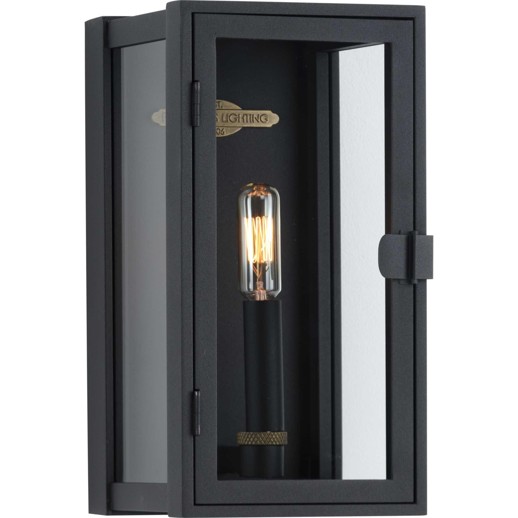 Shown in Textured Black finish and Clear glass