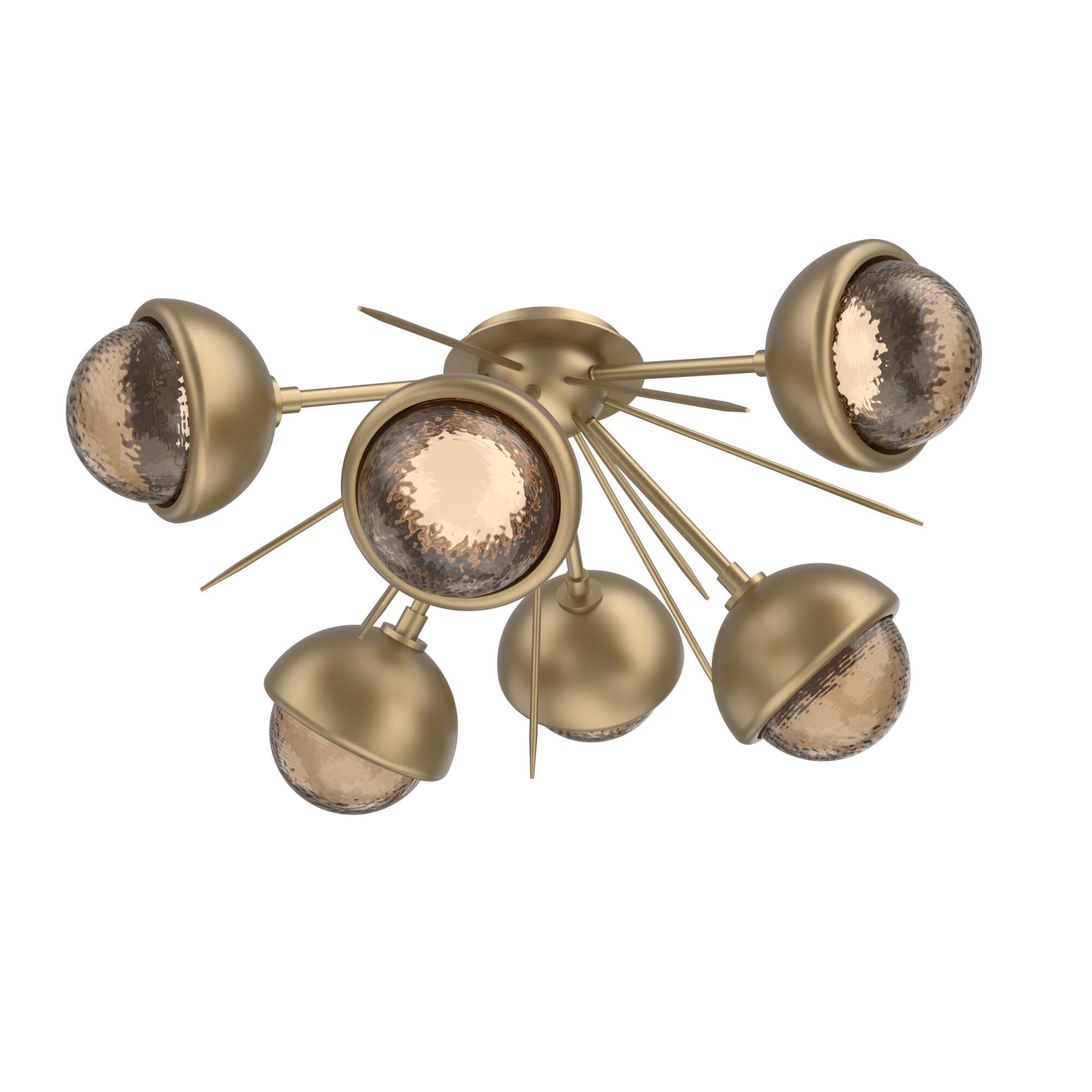 Levi Wilson Cabochon 28 Inch Semi Flush Mount by Hammerton Studio