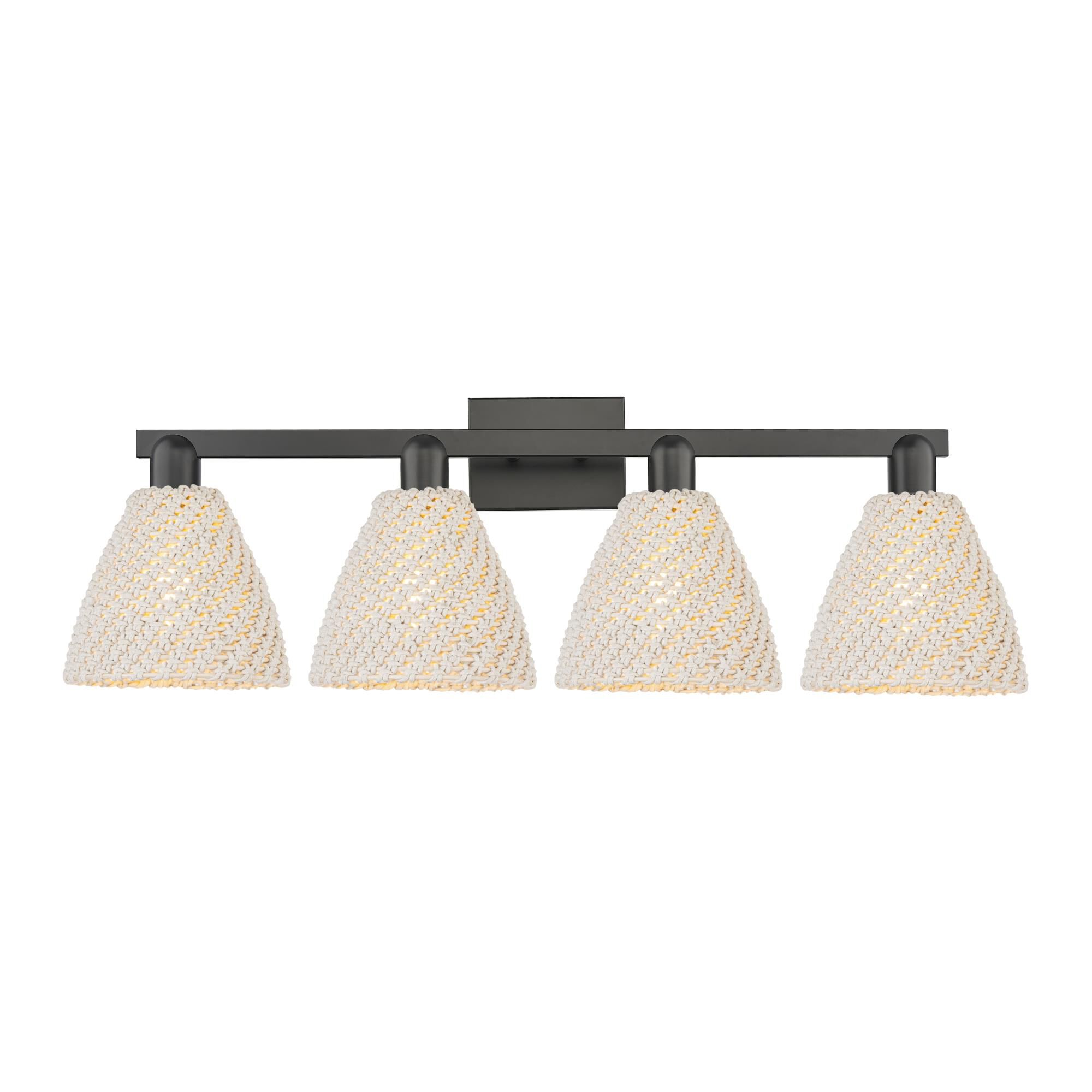 Bruno Marashlian Natural Ballston Dome 36 Inch Bath Vanity Light by Innovations Lighting